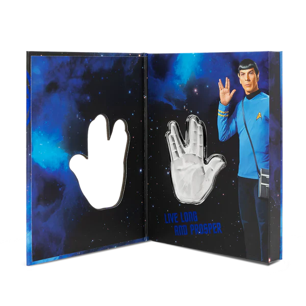 Star Trek - The Vulcan Salute 1oz Silver Coin - Image 4