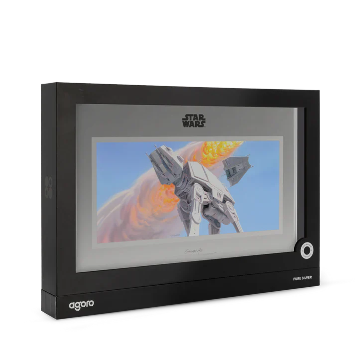 Star Wars™ Concept Art - Imperial Walker™ and Snowspeeder™ 1oz Silver Collectible Foil - Image 3