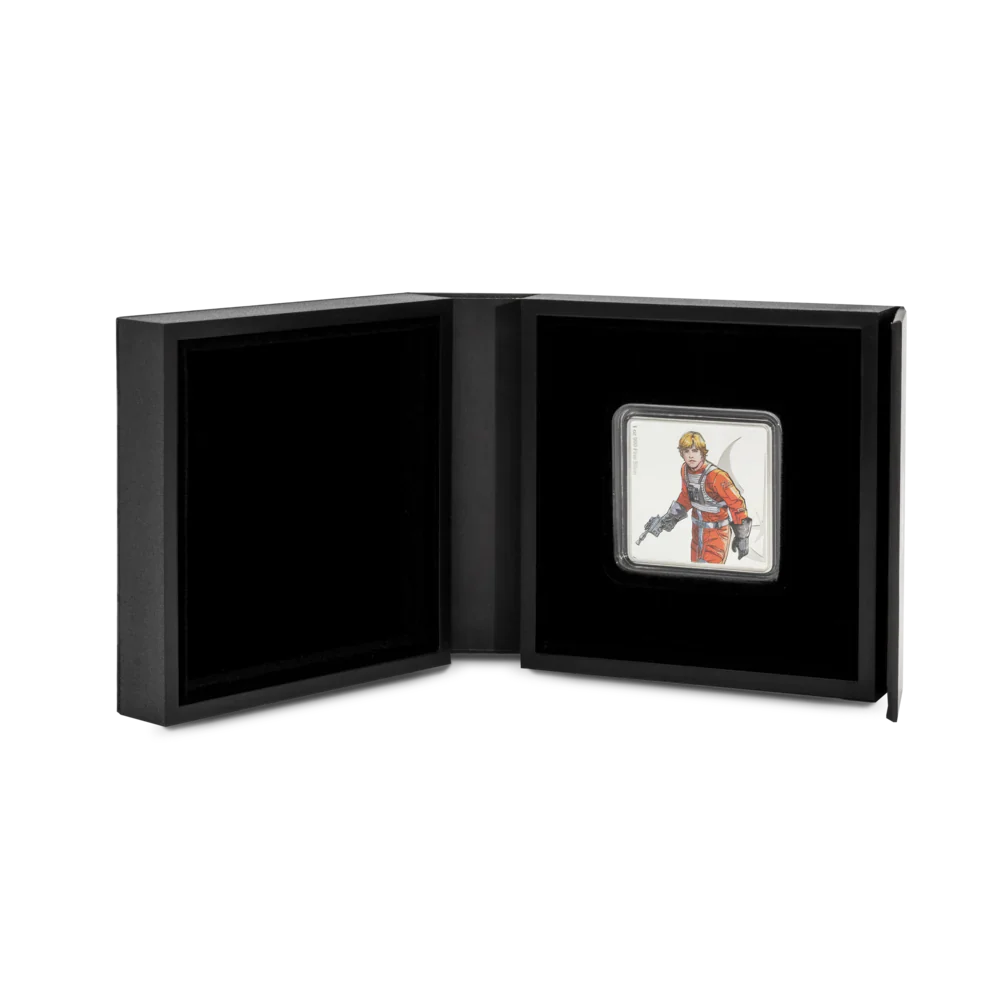 Star Wars™ Luke Skywalker™ and R2-D2™ - 1oz Silver Collectible Medallion - Image 3