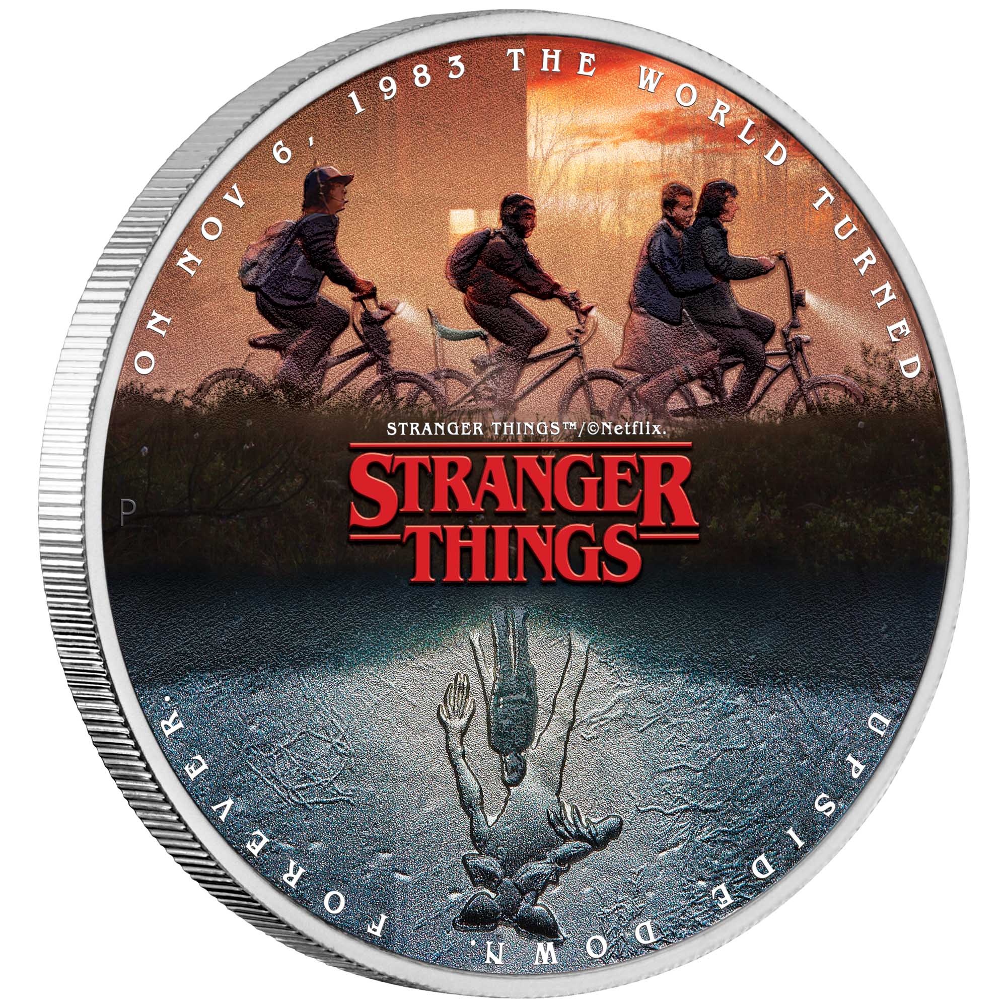 Stranger Things - The Upside Down 2026 1oz Silver Coloured Coin - Image 2
