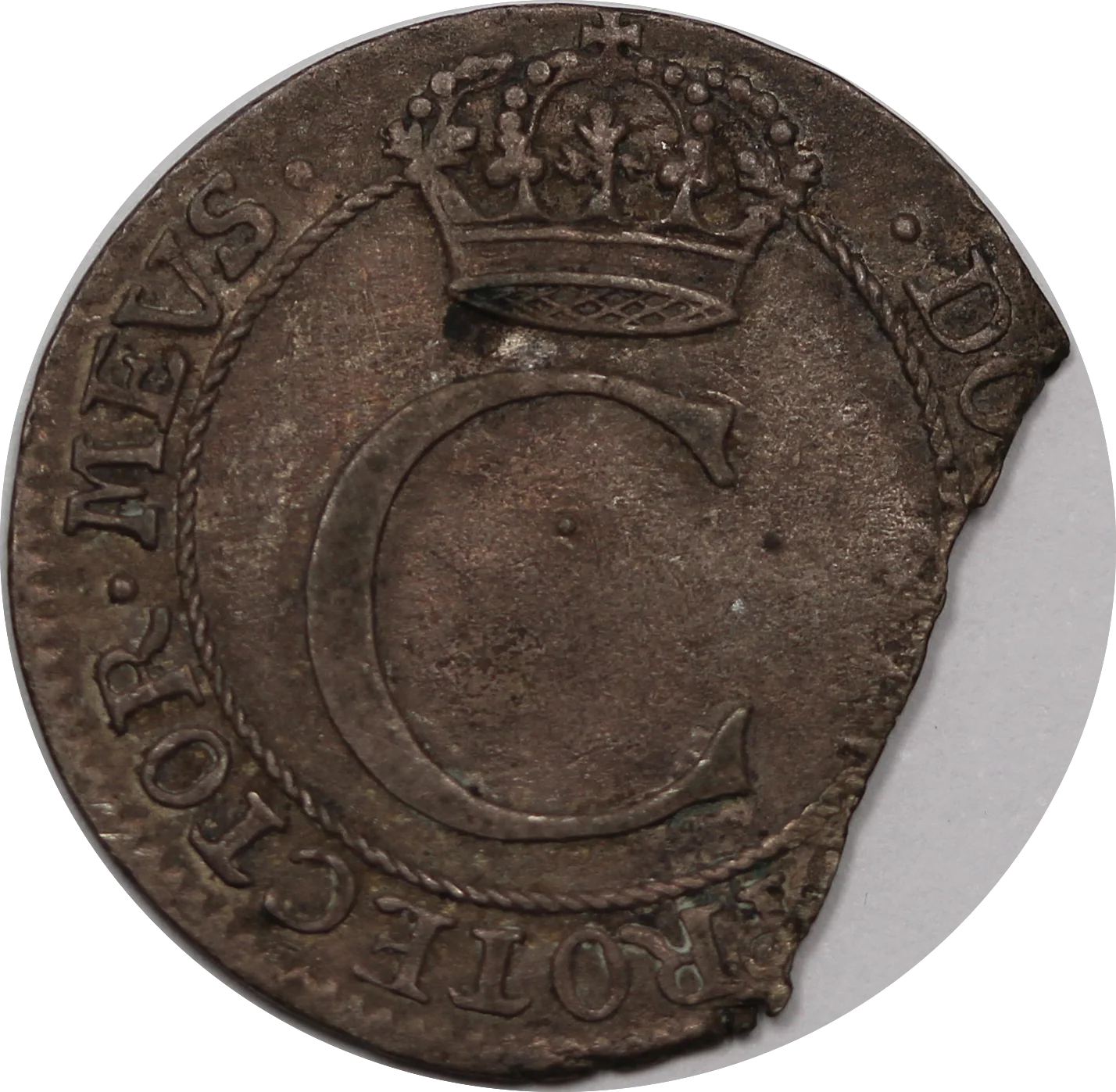 Sweden 1718 Charles XII 4 Ore (Clipped Planchet) - Image 2