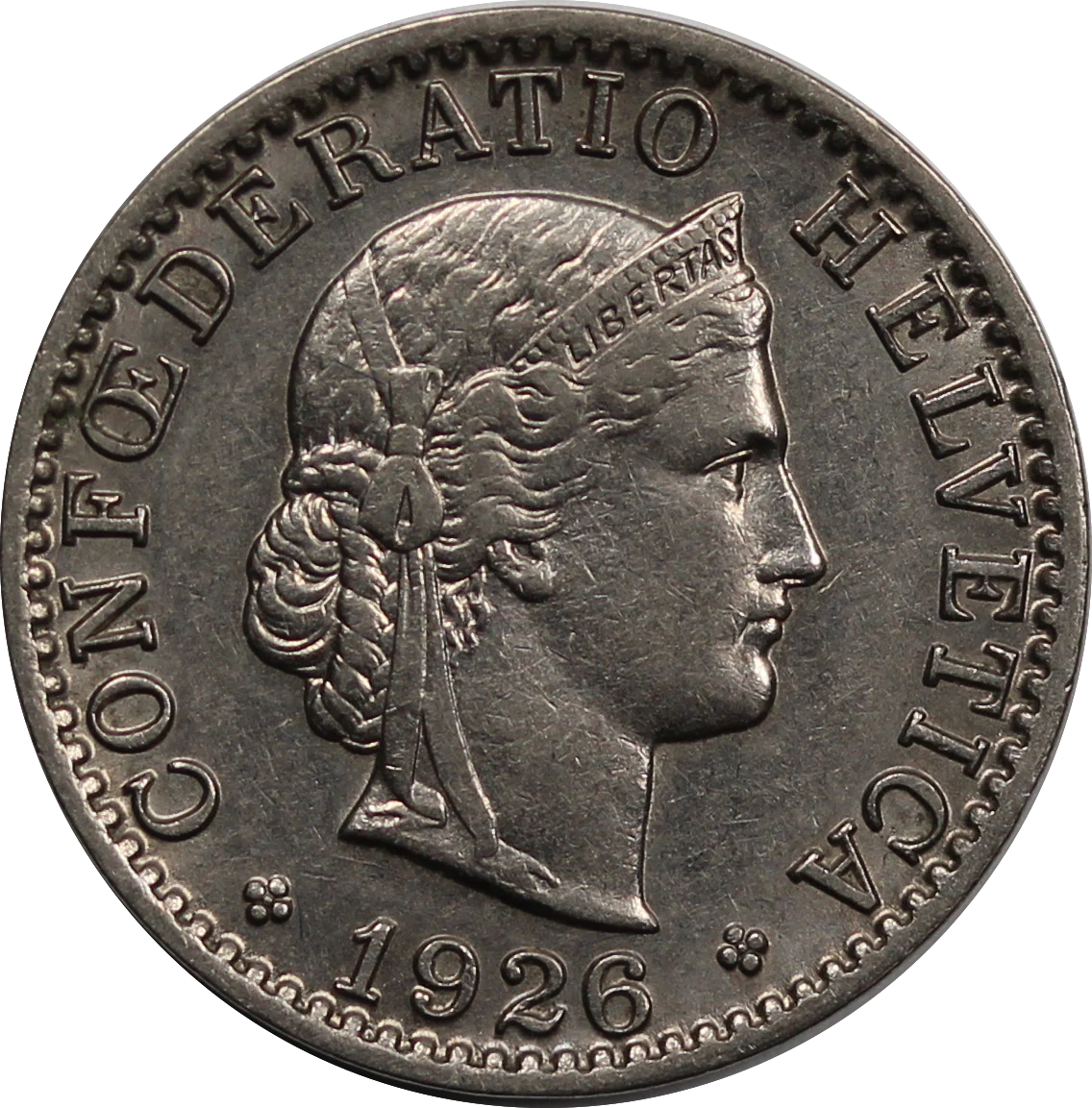 Switzerland 1926 20 Rappen UNC - Image 2