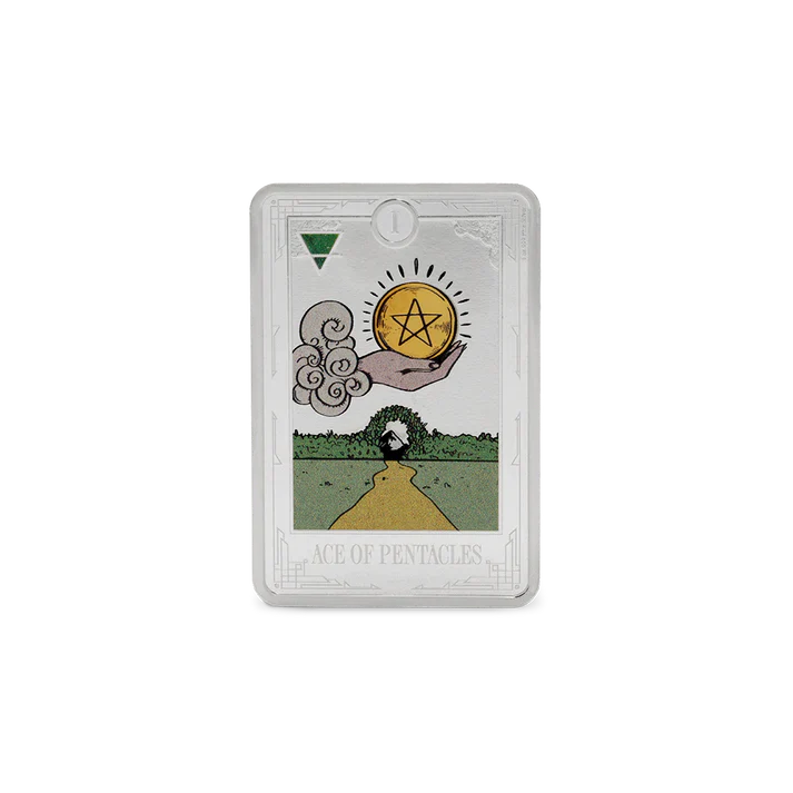 Tarot Cards – Ace of Pentacles 1oz Silver Collectible Coin