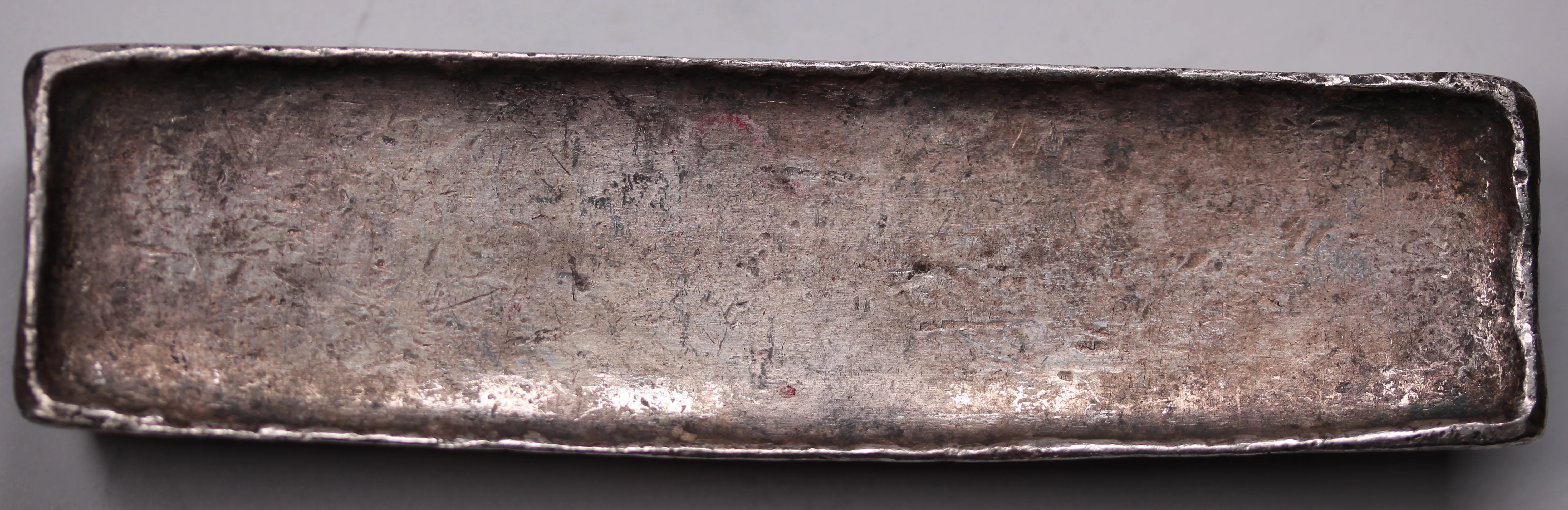 19th Century Vietnam Tael Silver Banana Bar (381 grams) - Image 3