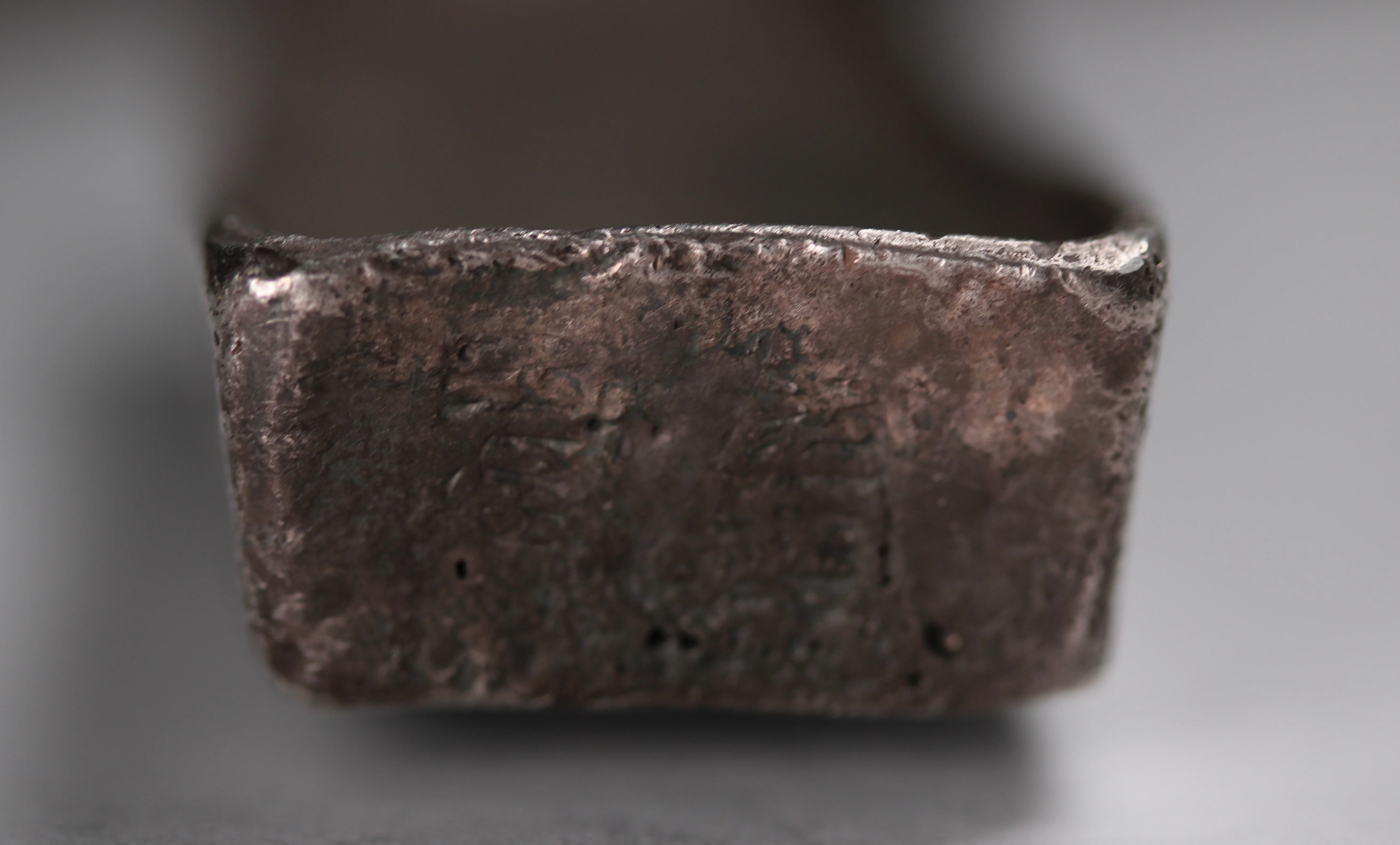 19th Century Vietnam Tael Silver Banana Bar (381 grams) - Image 5