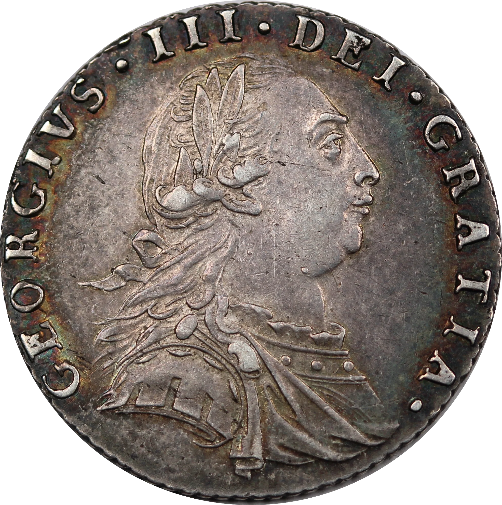 1787 GB George III Silver Sixpence aUNC - Image 2