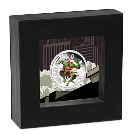 Teenage Mutant Ninja Turtles - Michelangelo 2024 1oz Silver Coloured Proof Coin - Image 2