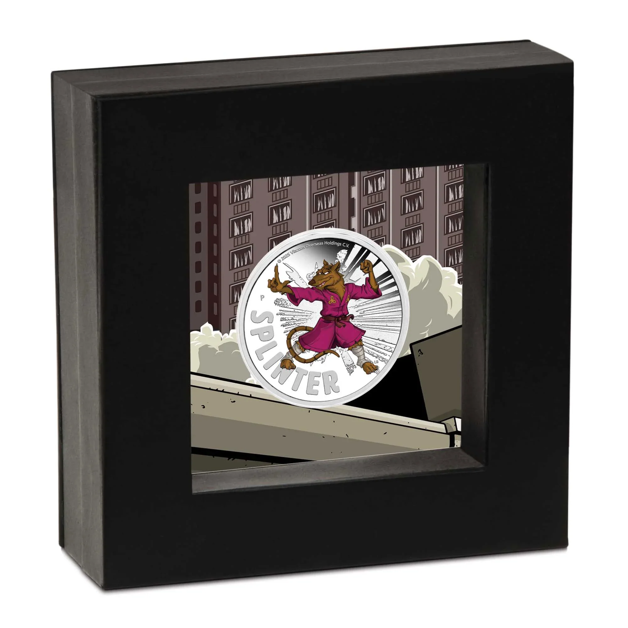 Teenage Mutant Ninja Turtles - Splinter 2025 1oz Silver Proof Coloured Coin - Image 4