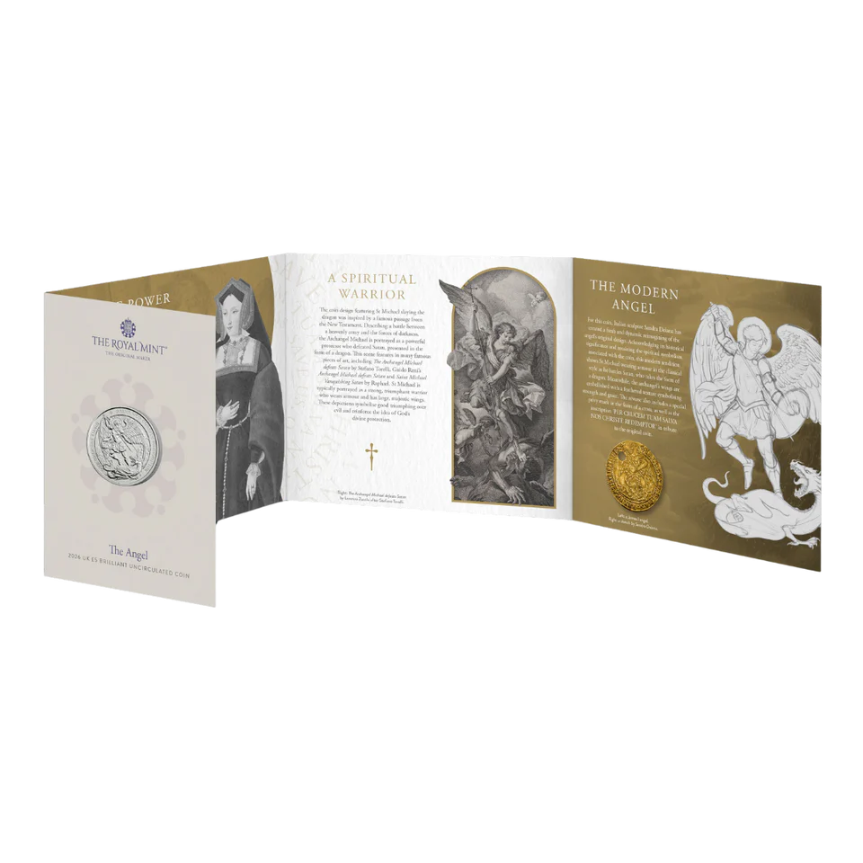The Angel 2026 UK £5 Brilliant Uncirculated Coin - Image 2