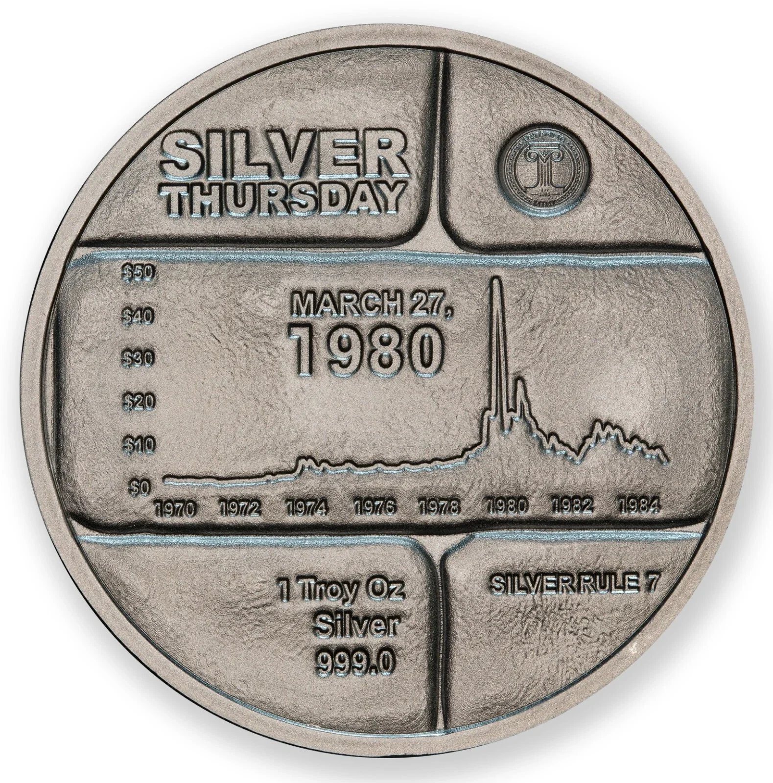 The Hunt Brothers 1oz Silver Art Round - Image 2
