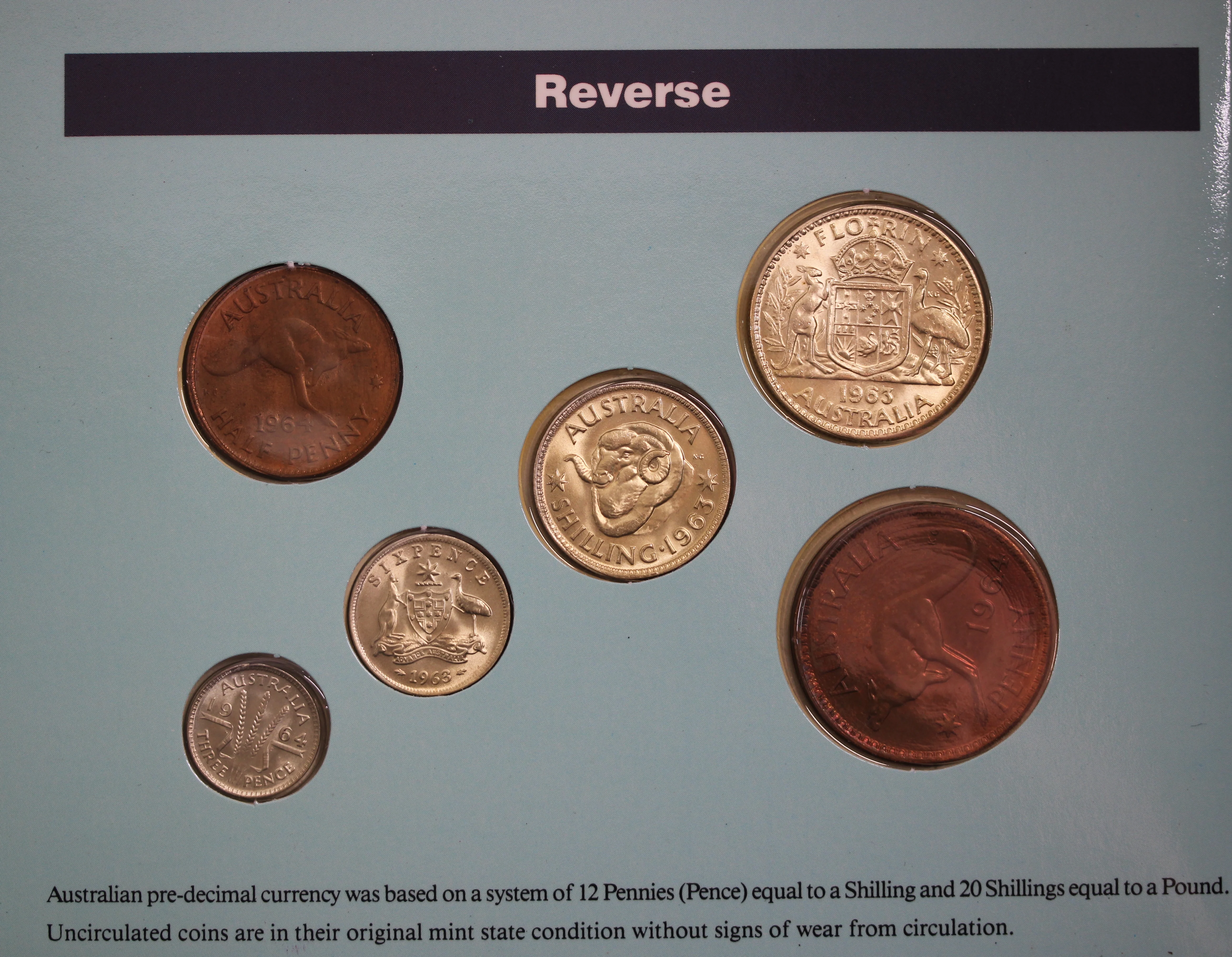 The Last Australian Pre-Decimal Coin Set Uncirculated - Image 3