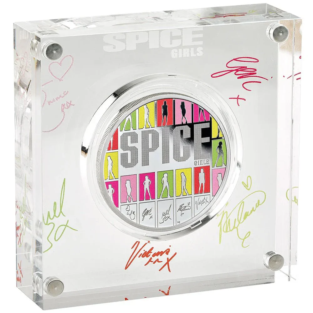 The Spice Girls 2026 UK 1oz Silver Proof Colour Coin - Image 2