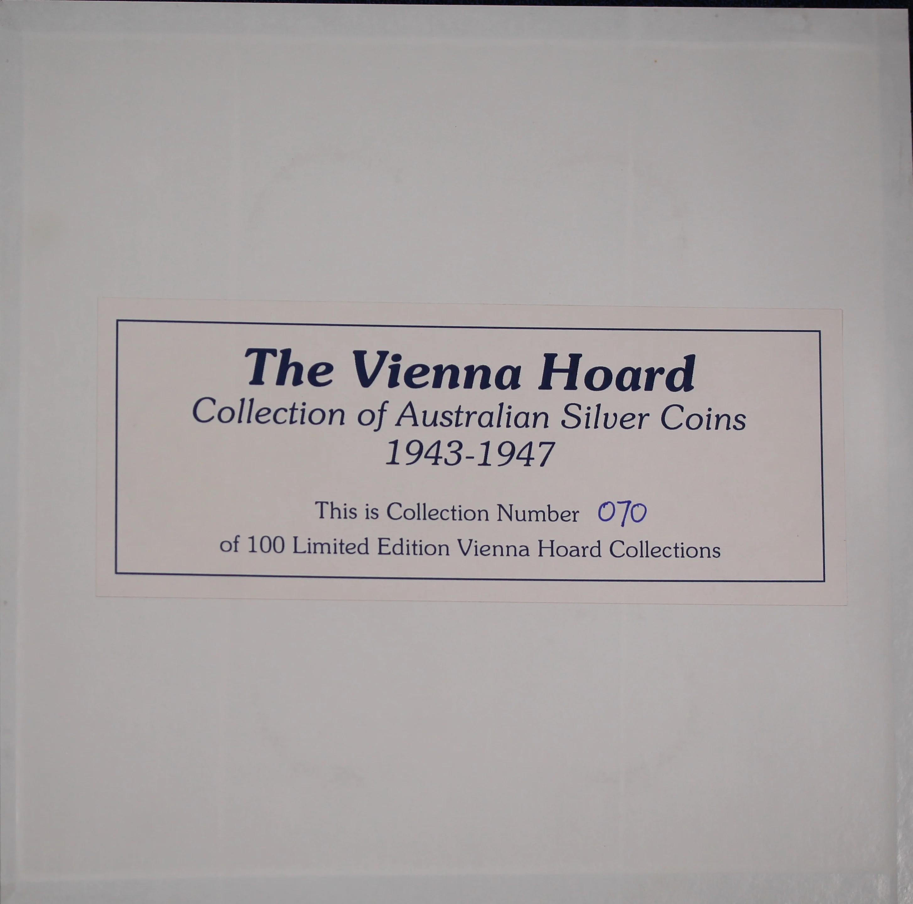 The Vienna Hoard Silver Pre Decimal Coin Presentation Folder - Image 3