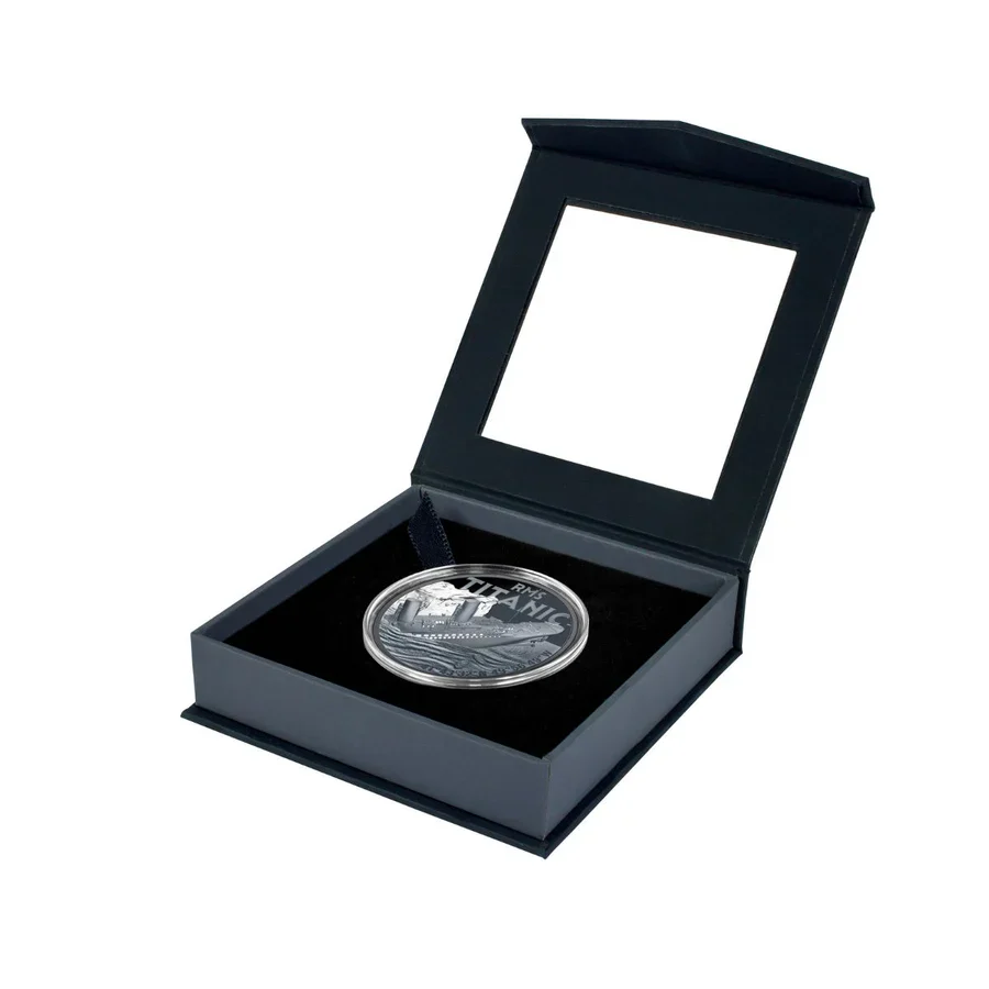 Titanic 2025 $1 1oz Silver Black Proof Coin - Image 3