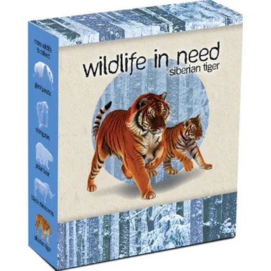 2012 $1 Wildlife In Need Siberian Tiger 1oz Silver Coloured Proof Coin - Image 3