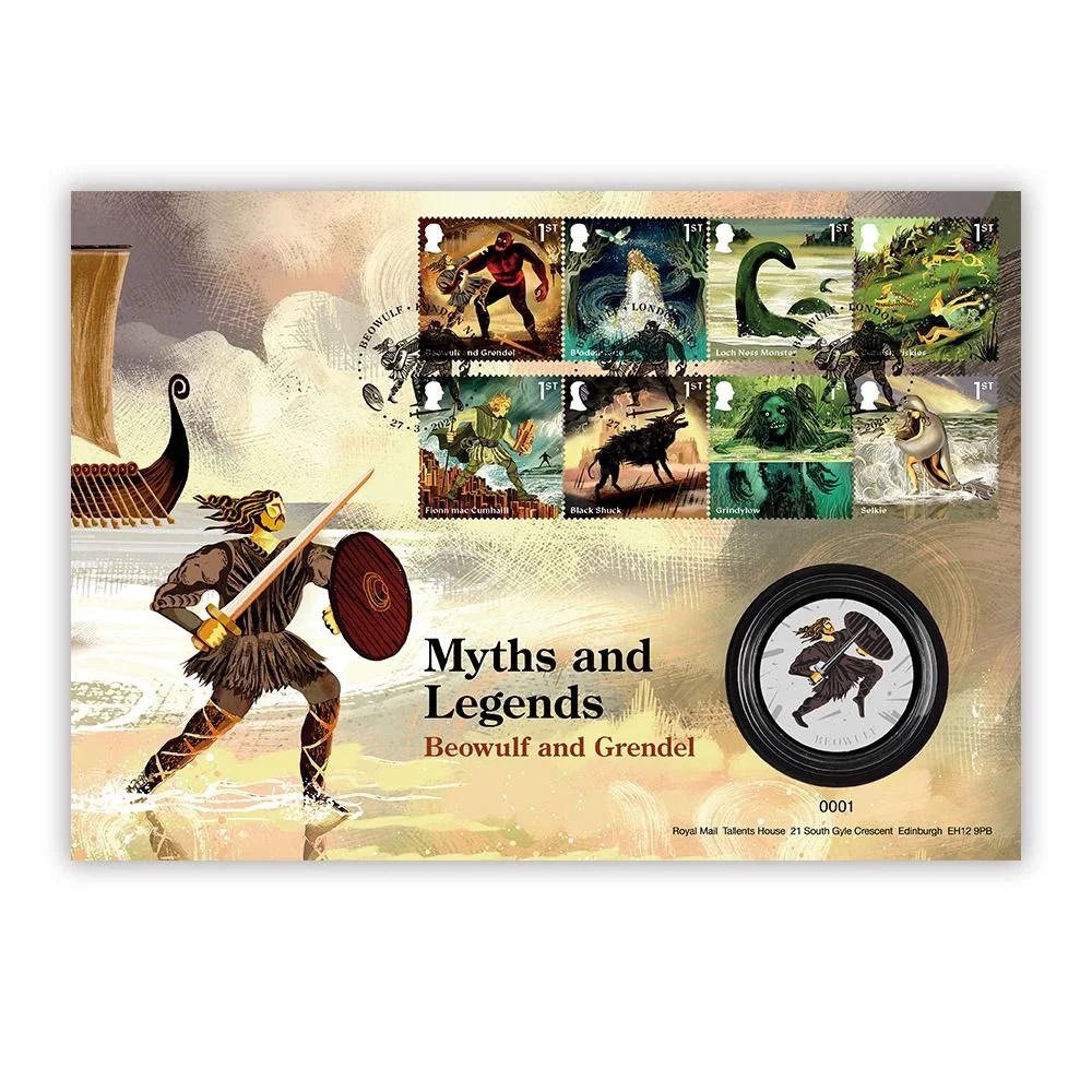 UK 2025 Myths & Legends Medal Cover