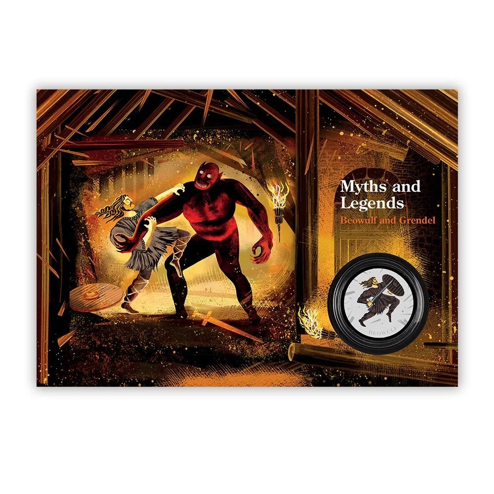 UK 2025 Myths & Legends Medal Cover - Image 2