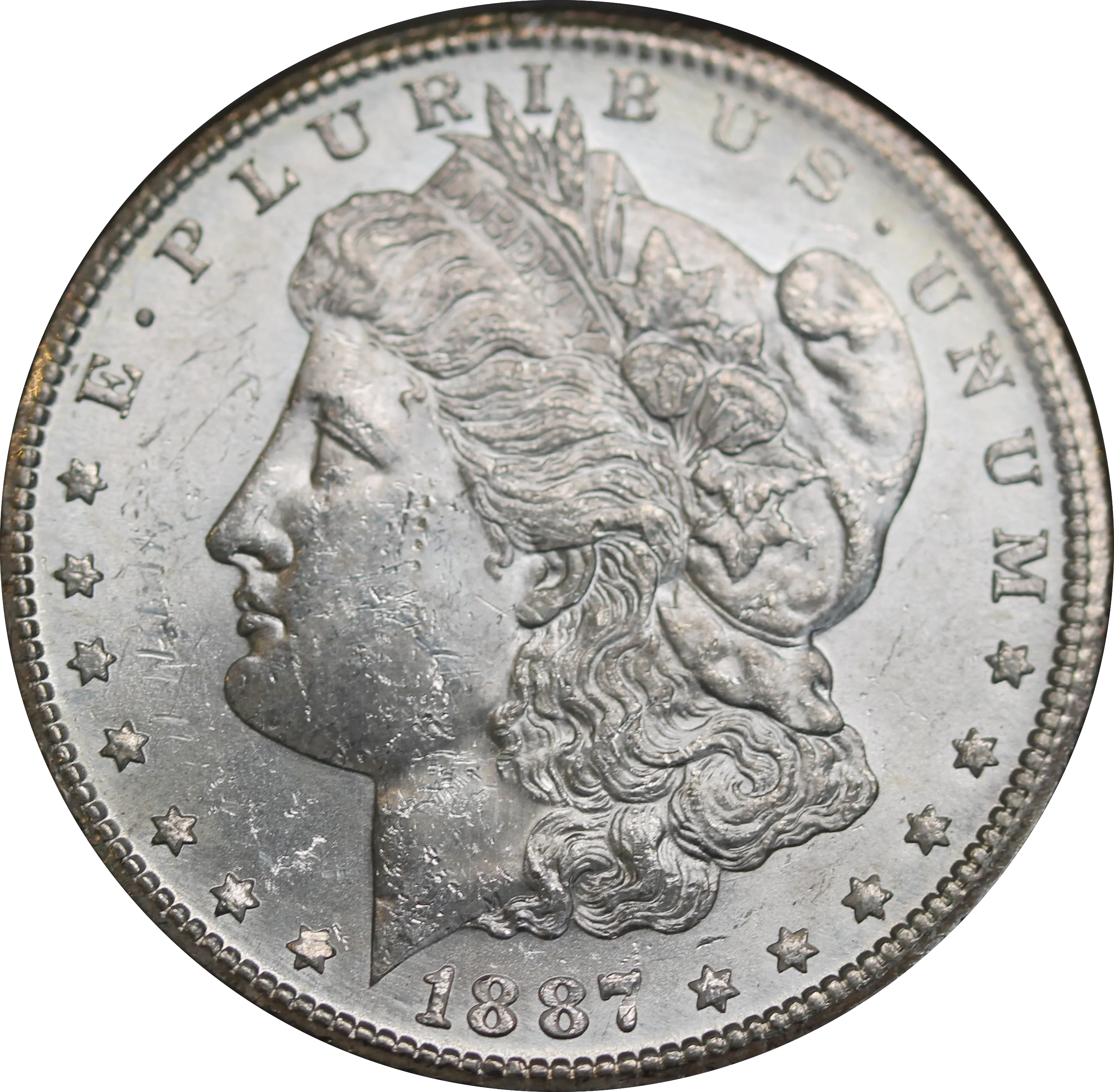 USA 1887S Morgan Silver Dollar UNC