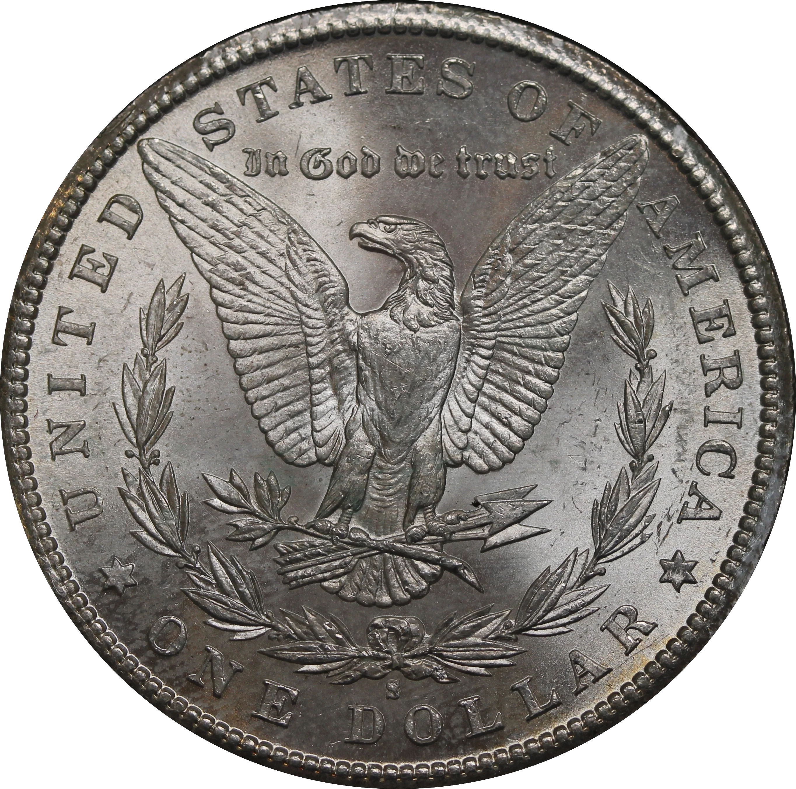 USA 1887S Morgan Silver Dollar UNC - Image 2