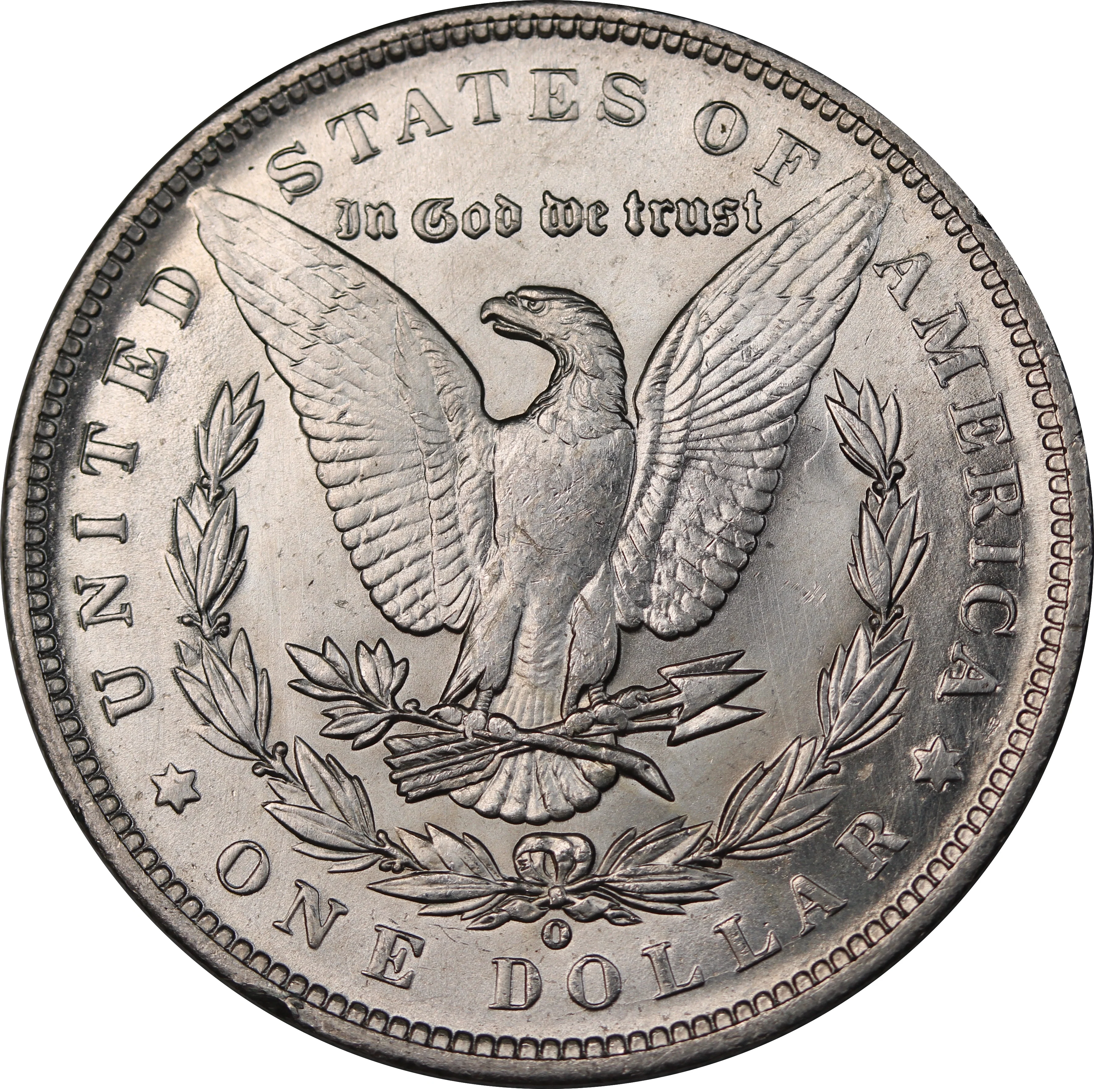 USA 1891O Morgan Silver Dollar aUNC - Image 2