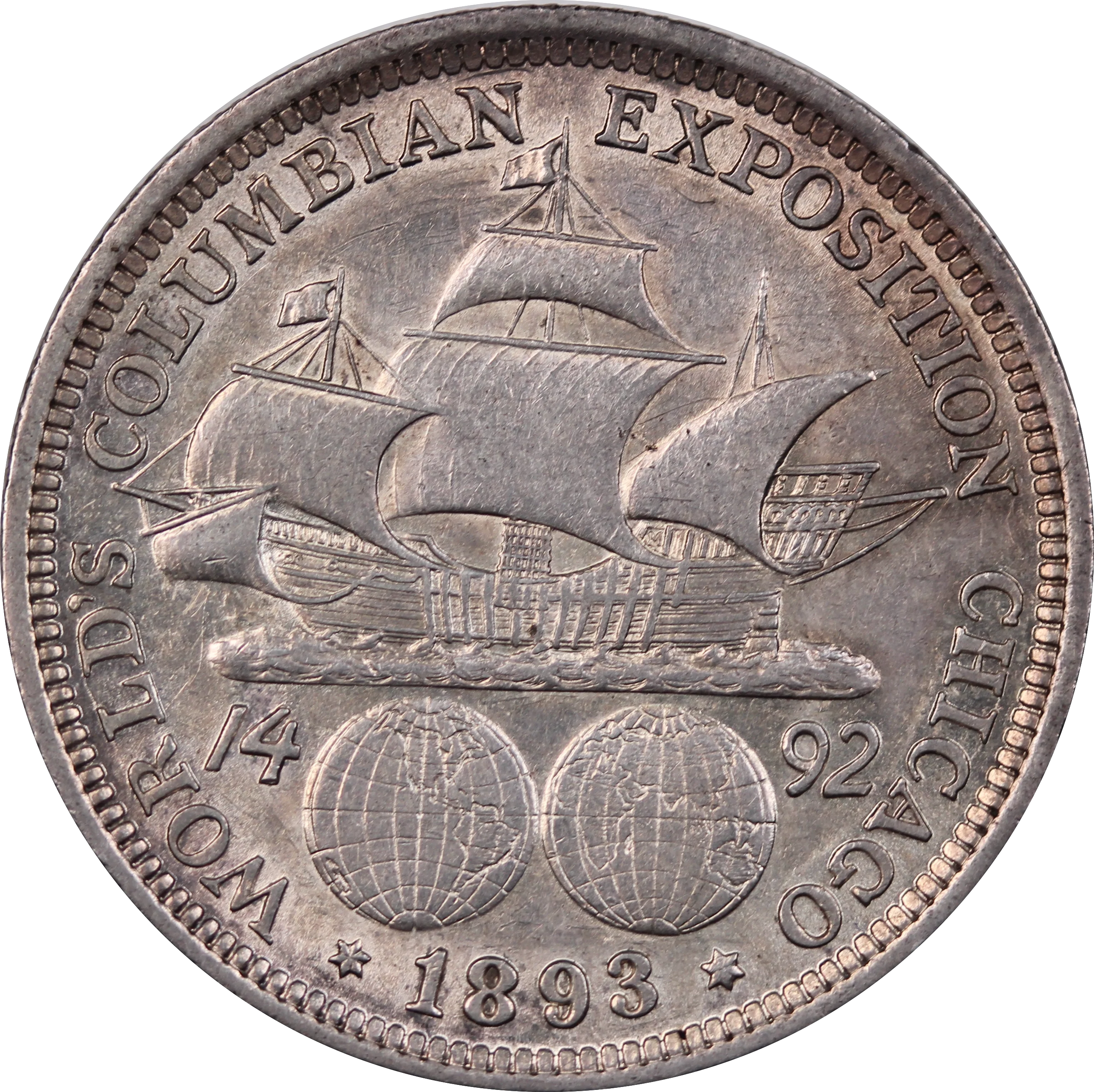 USA 1893 Columbian Exposition Half Dollar EF - Image 2