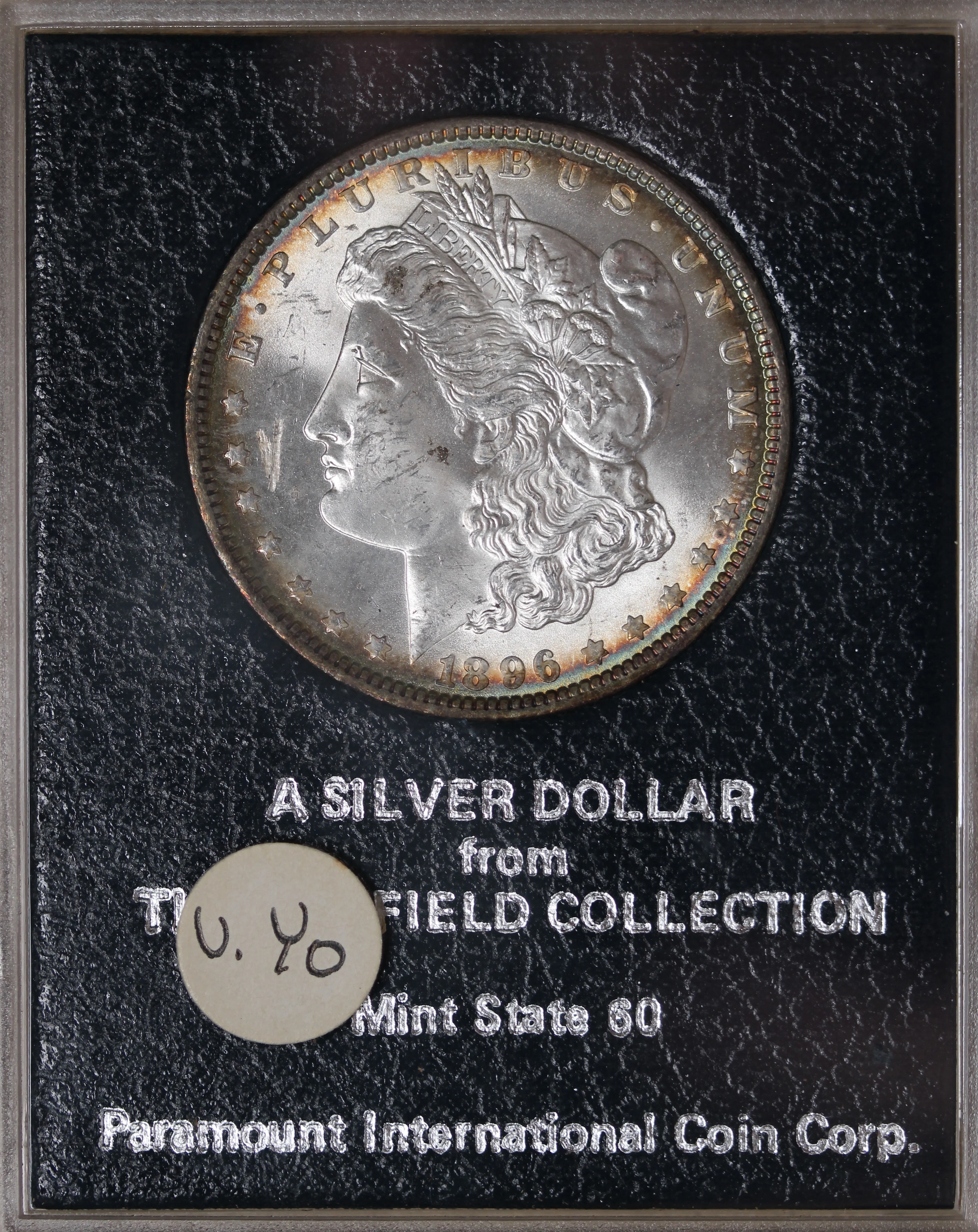USA 1896 Silver Morgan Dollar UNC - Redfield Collection