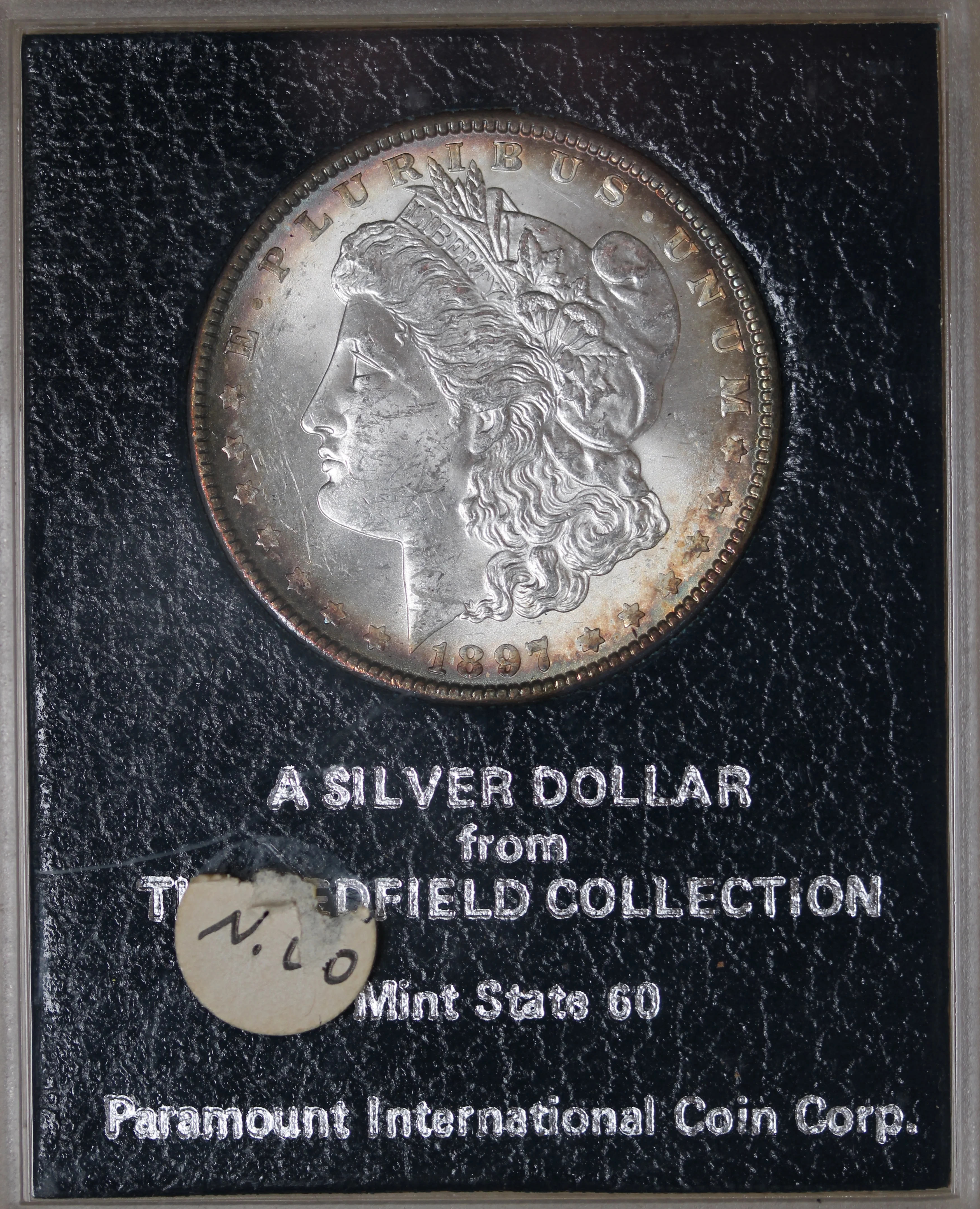 USA 1897 Silver Morgan Dollar UNC - Redfield Collection
