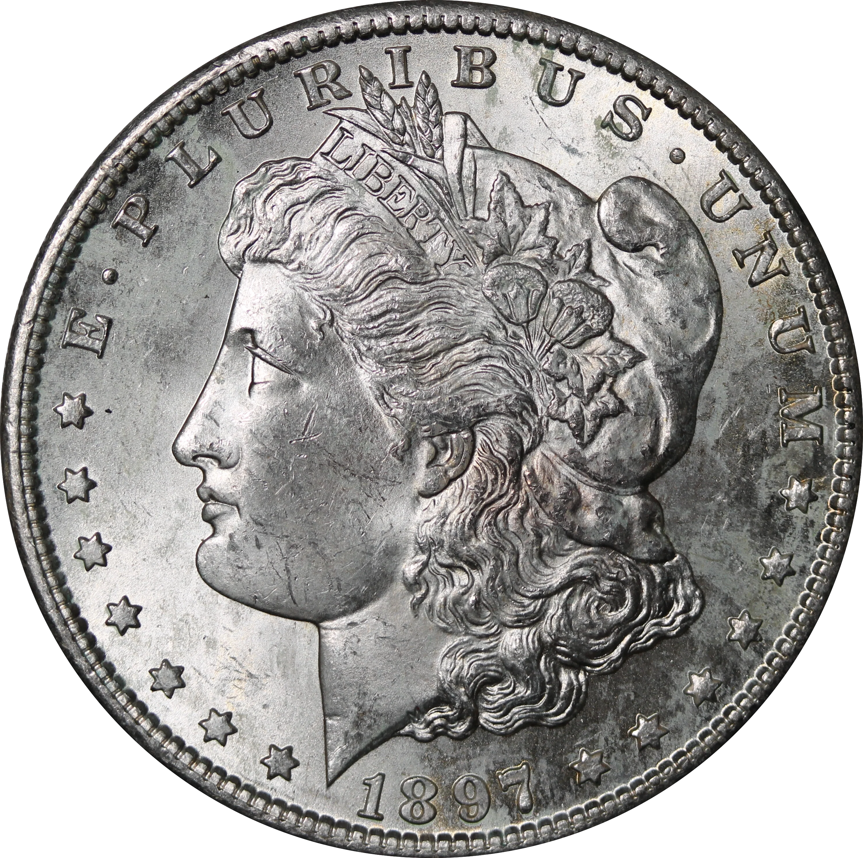 USA 1897S Morgan Silver Dollar UNC