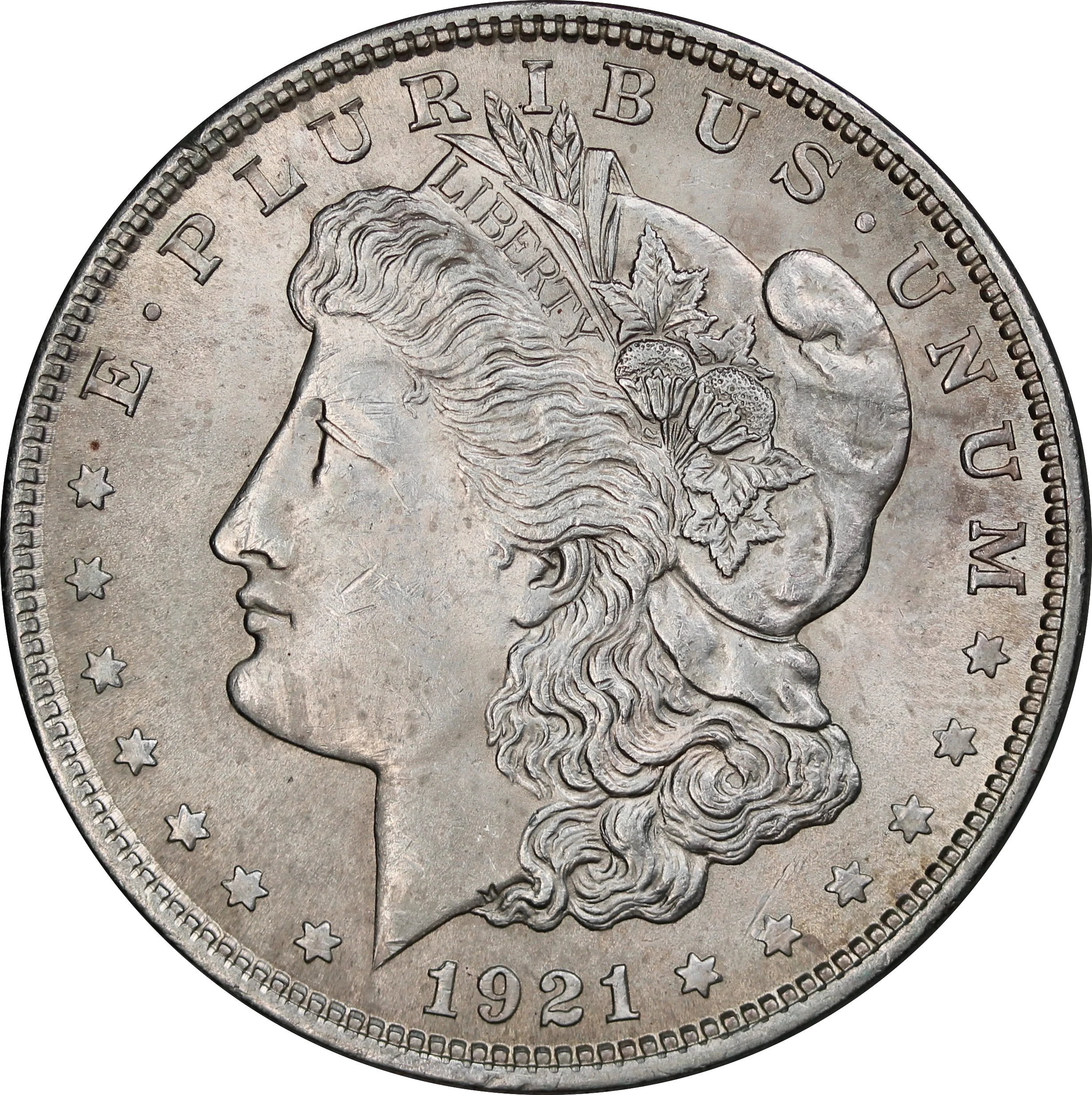 USA 1921 Morgan Silver Dollar UNC