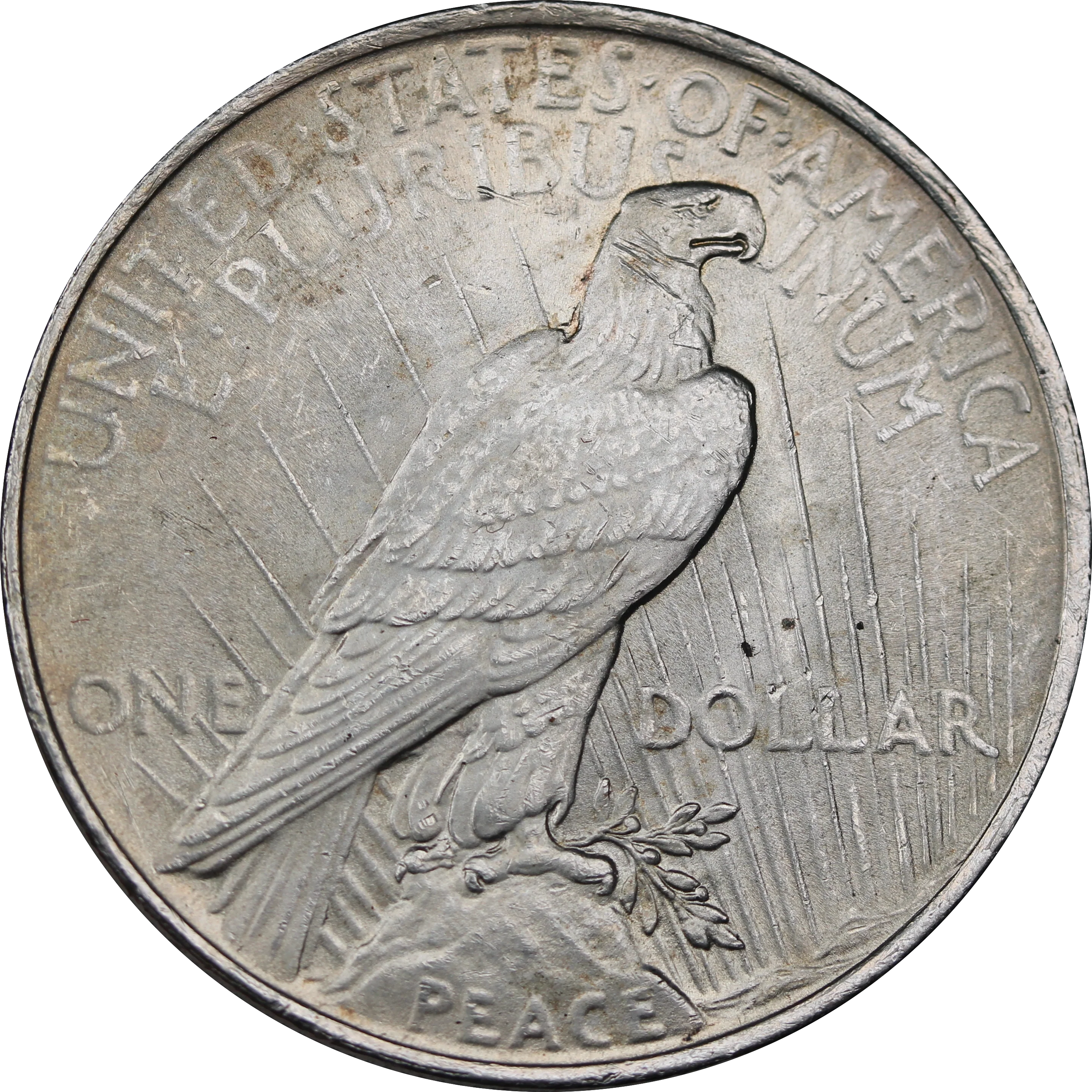 USA 1922 Silver Peace Dollar aUNC - Image 2