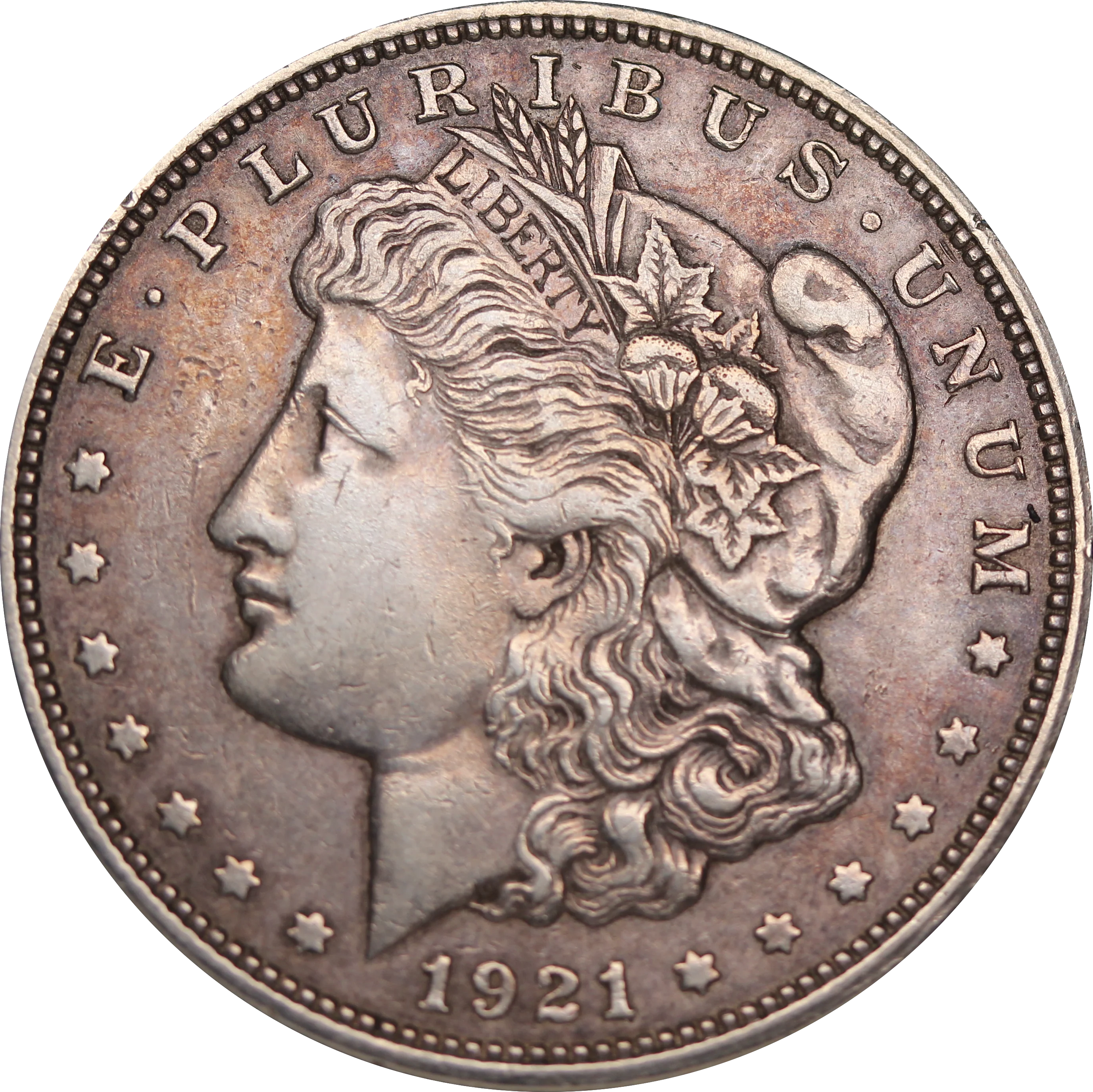 USA 1921D Silver Dollar Coin Fine
