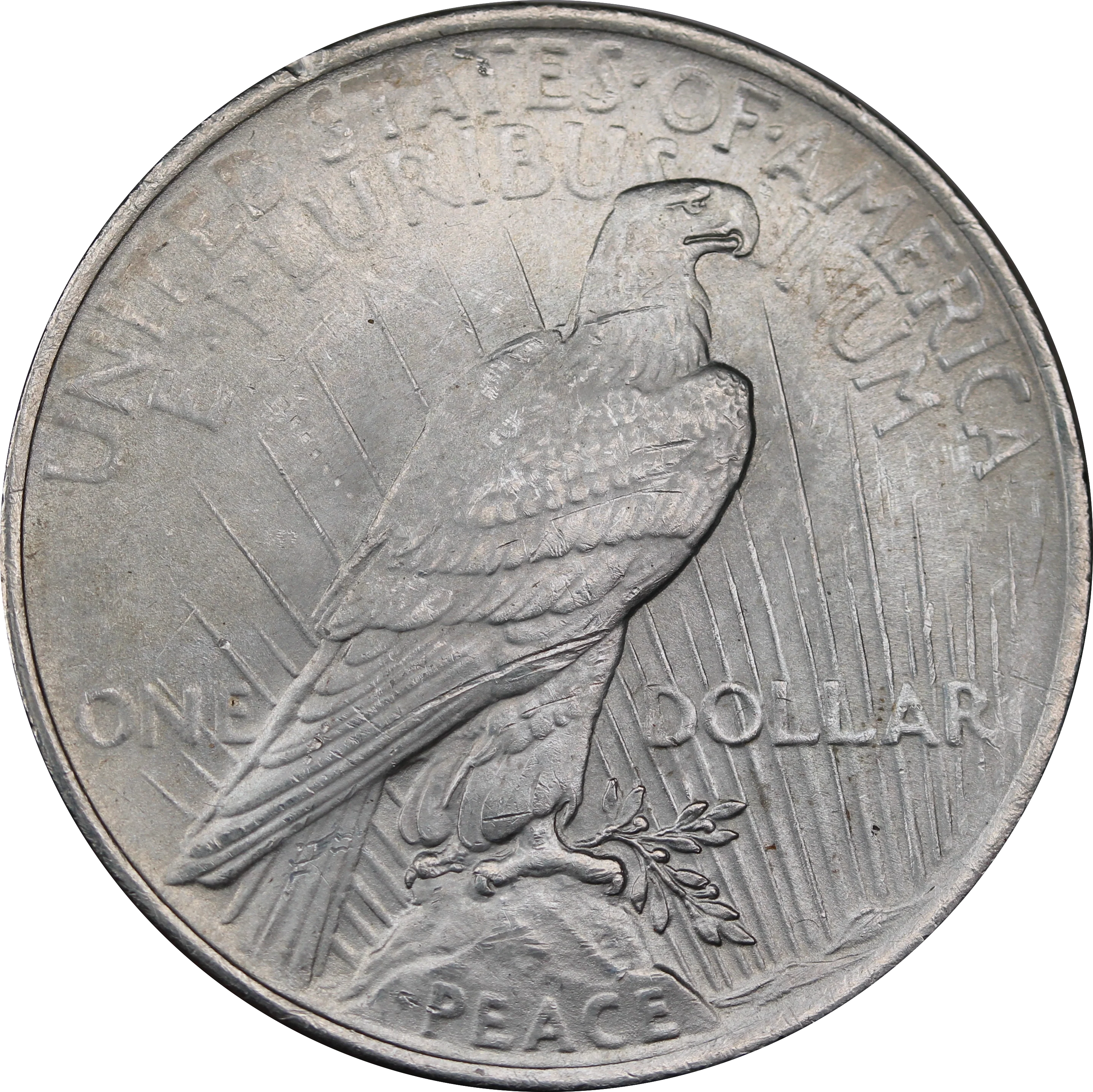 USA 1923 Silver Peace Dollar aUNC - Image 2