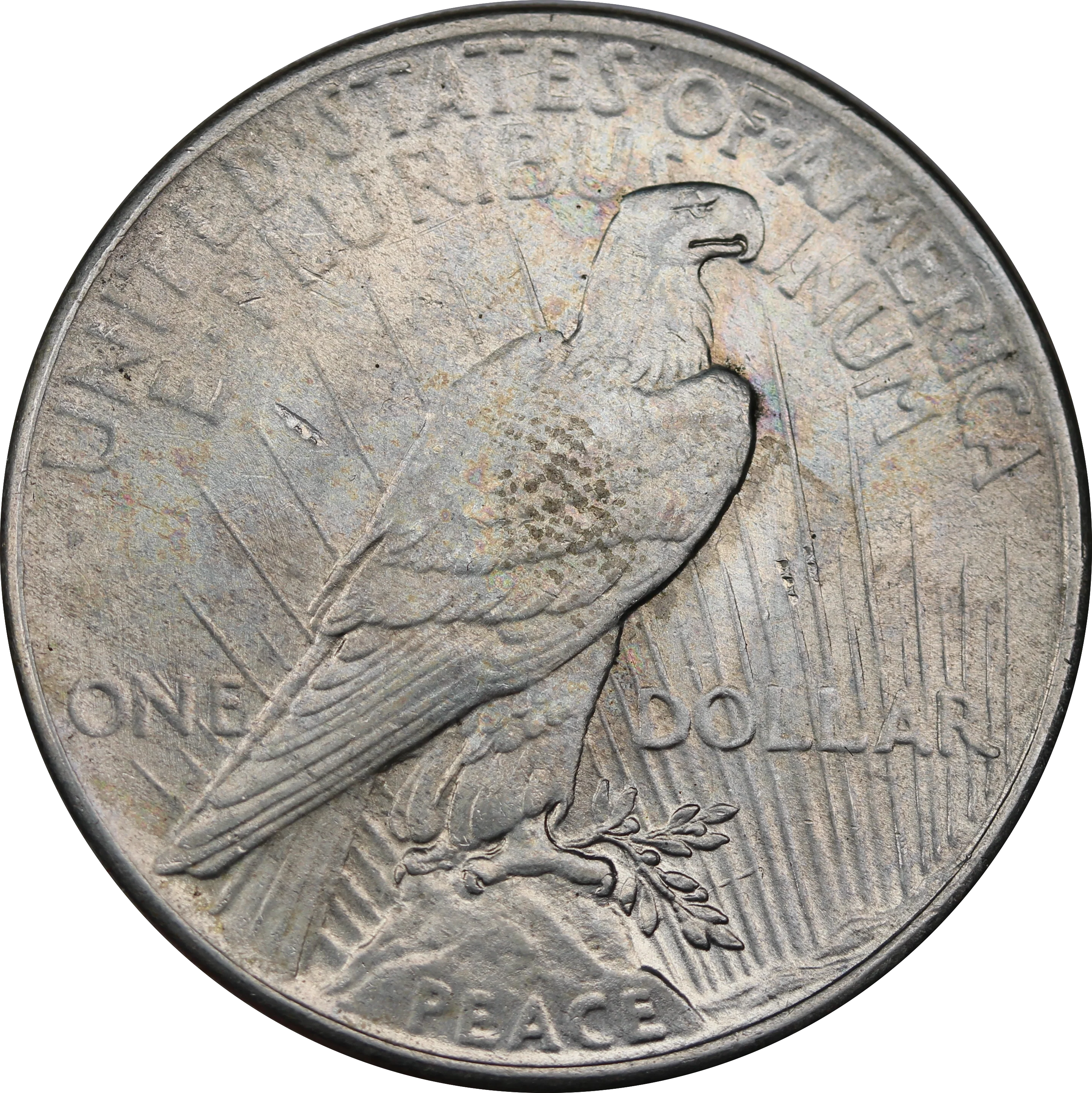 USA 1925 Silver Peace Dollar UNC - Image 2