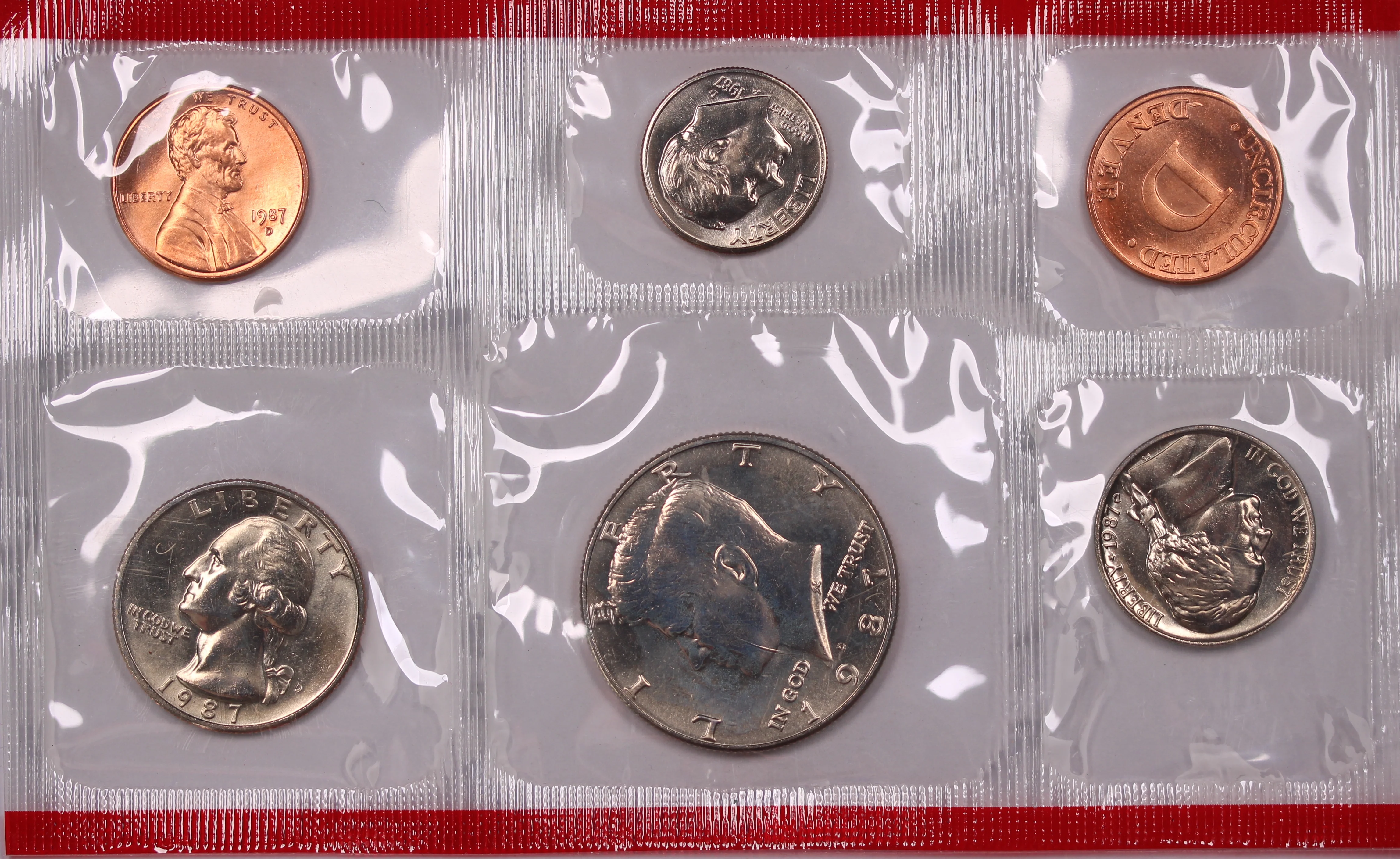 USA 1987 Uncirculated Coin Set - Image 2