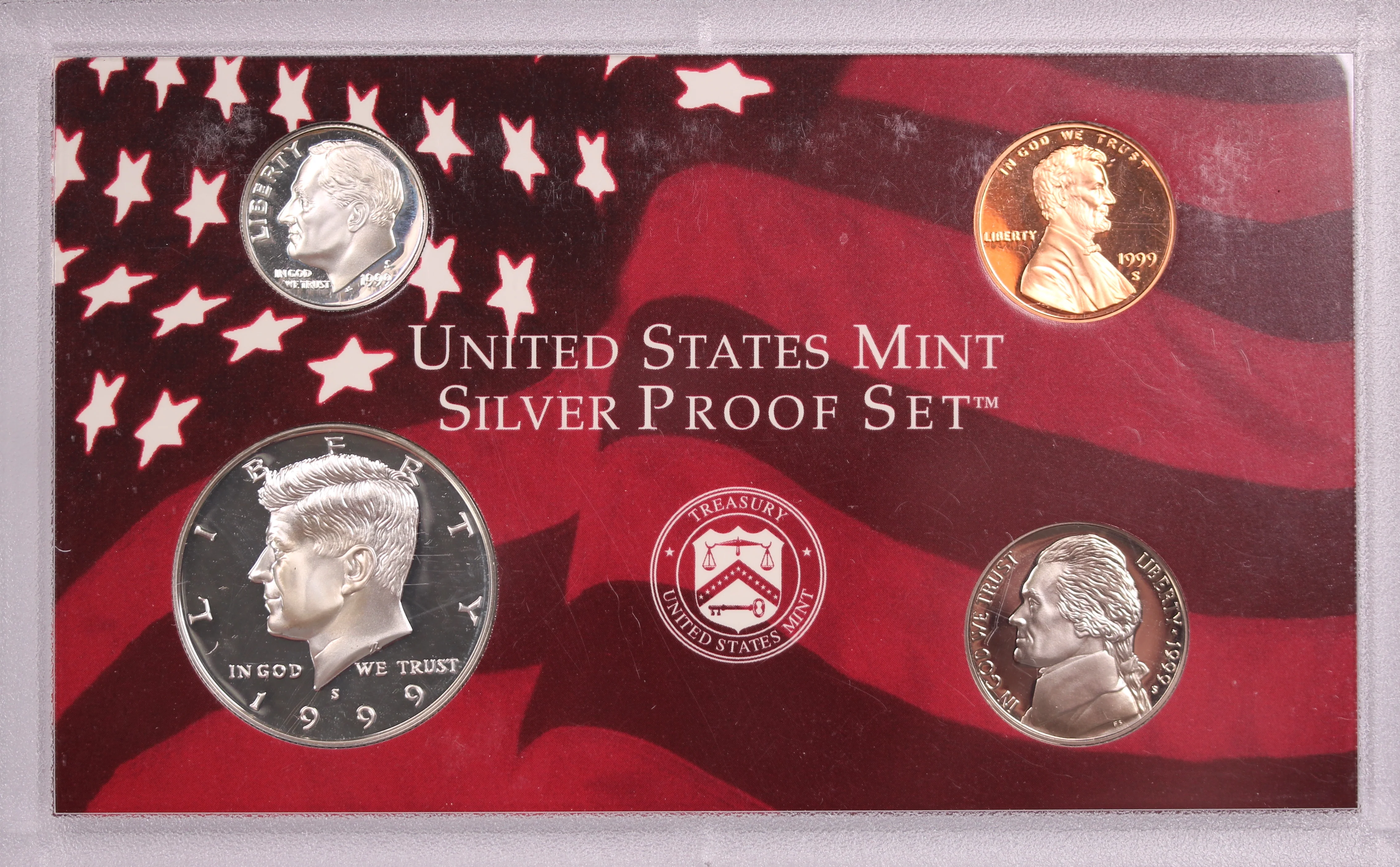 USA 1999 Silver Proof State Quarters Set - Image 2