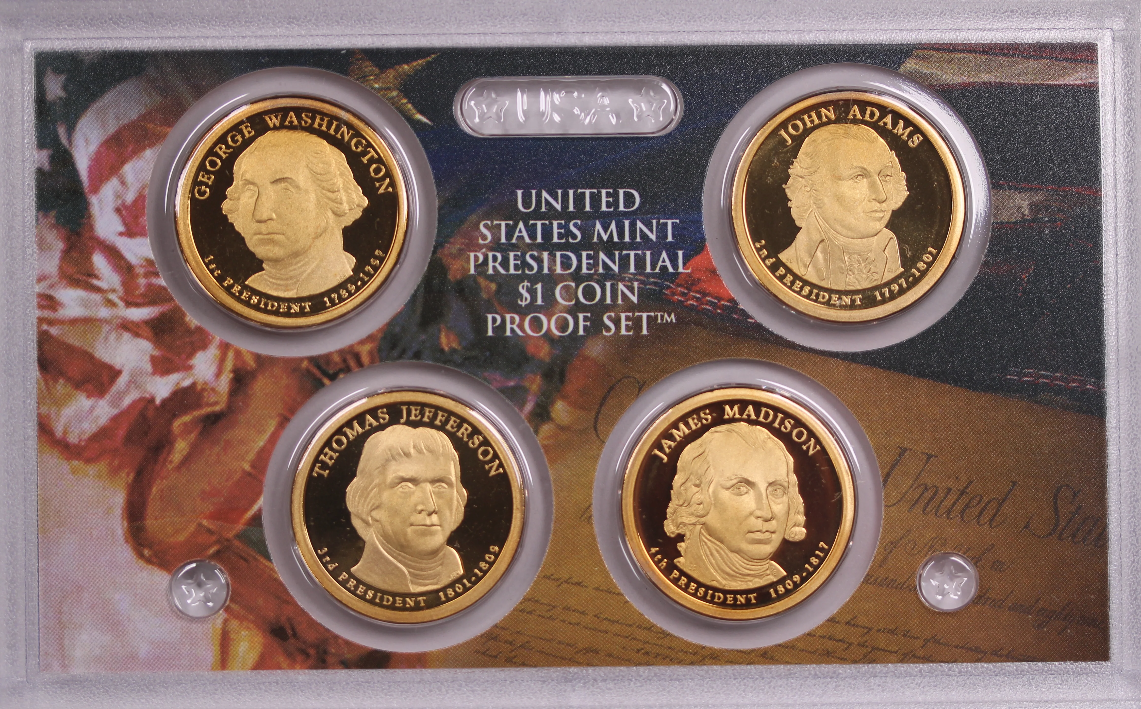 USA 2007 Presidential $1 Coin Proof Set - Image 3