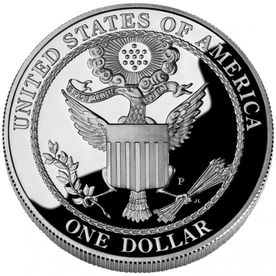 USA 2008 Bald Eagle Silver Proof Dollar Coin - Image 2