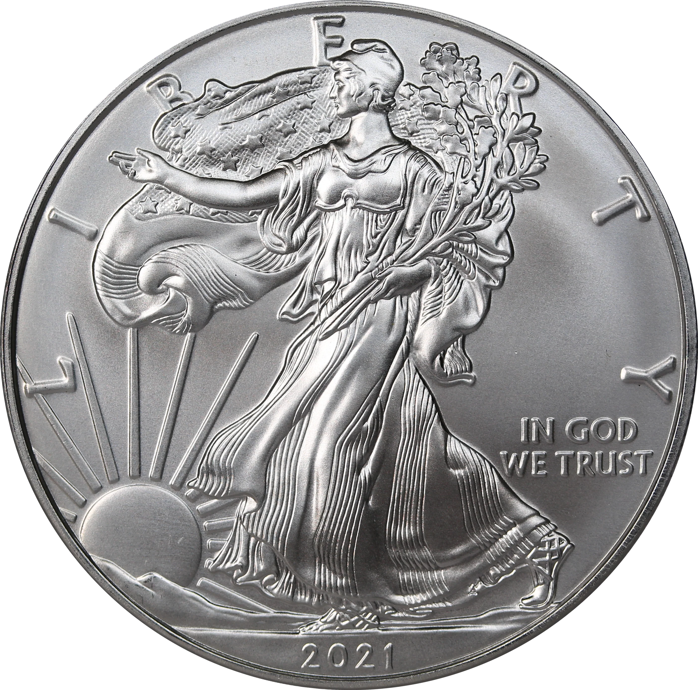 USA 2021 1oz Silver Eagle Type I