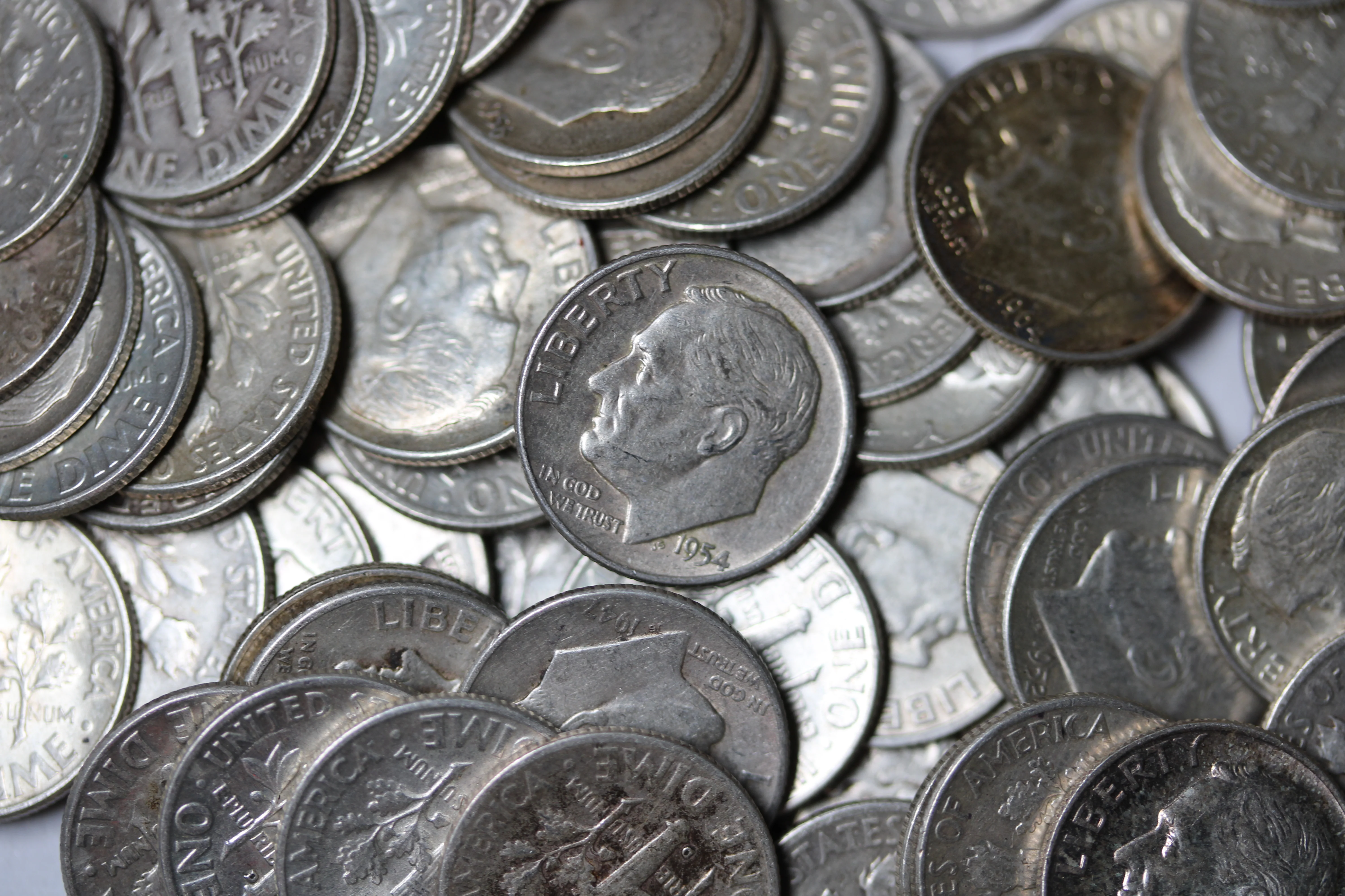 USA Roosevelt Dime Circulated 90% Silver Coin