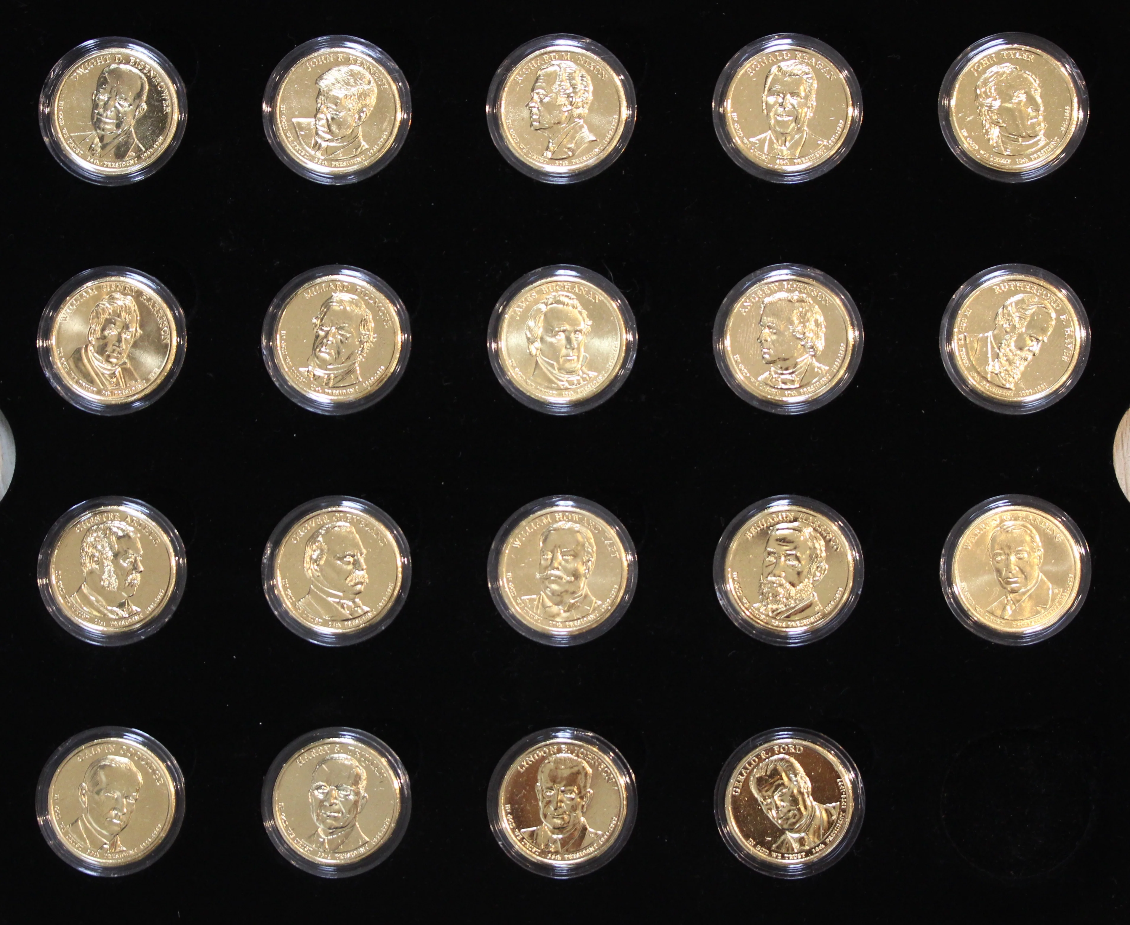 USA Gold-Plated Presidential Dollar Collection - Image 2