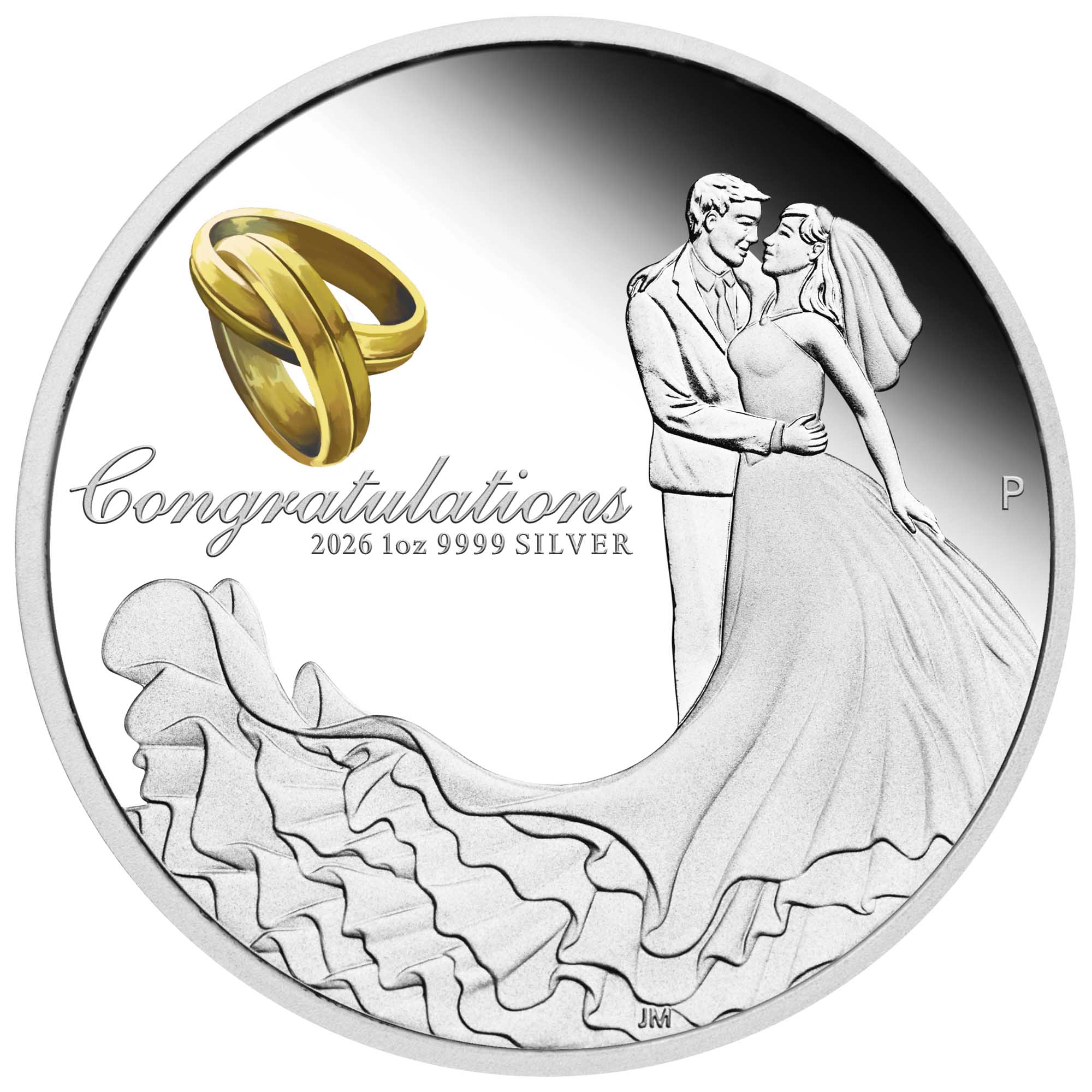 Wedding 2026 1oz Silver Proof Coin - Image 2