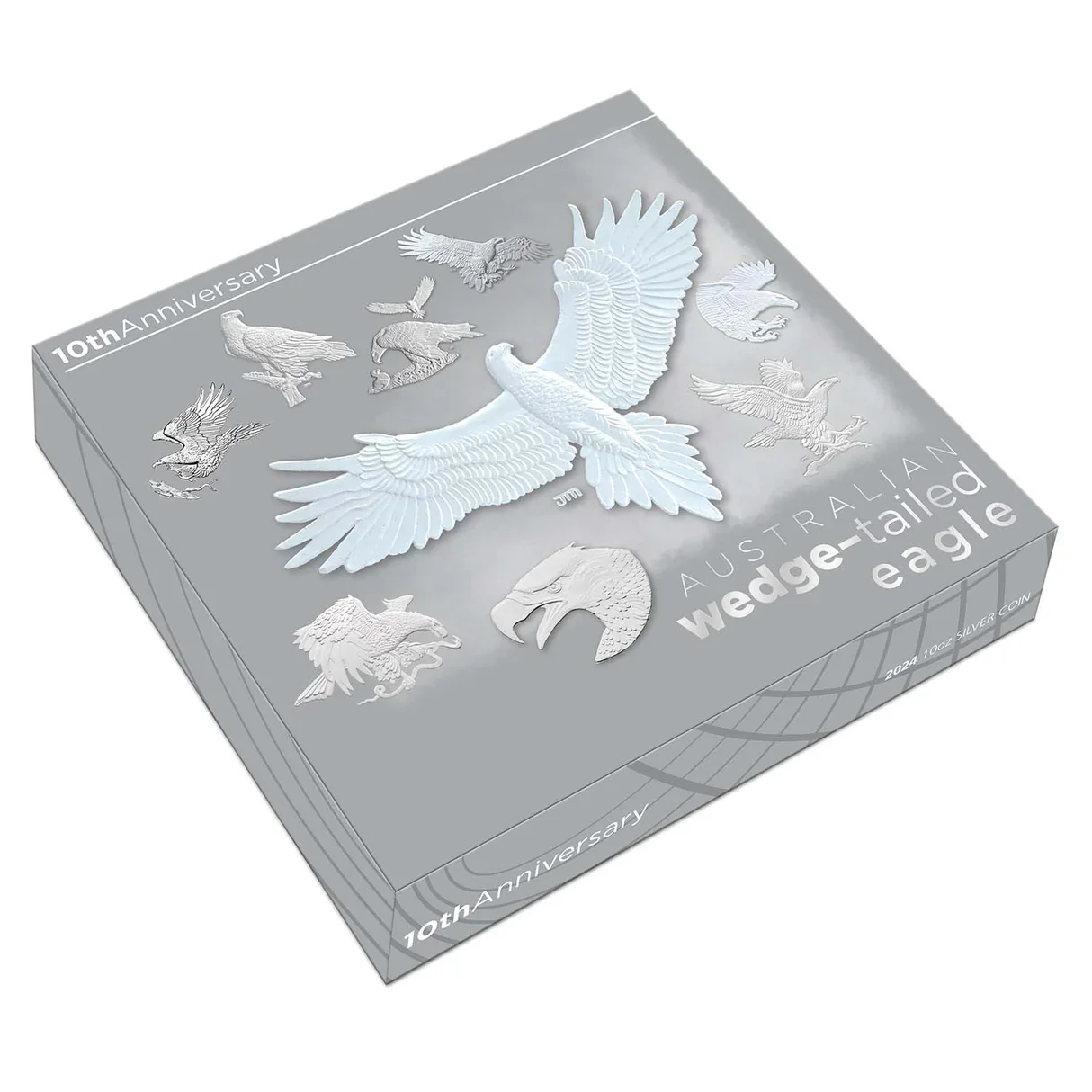 Wedge-Tailed Eagle 10th Anniversary 2024 $10 10oz Silver Proof Coin - Image 2