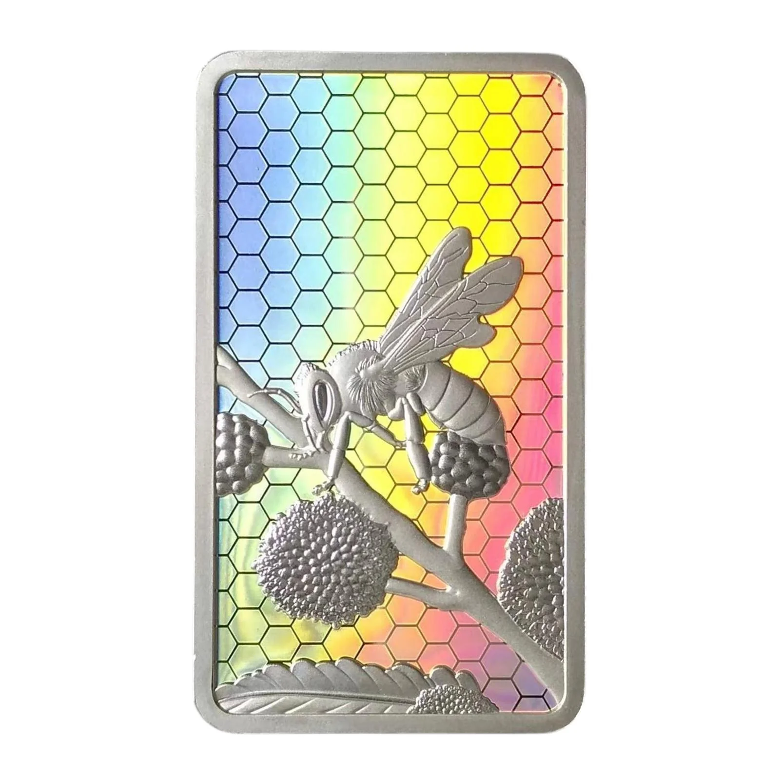 Wings of Wonder - Honey Bee 1oz .999 Fine Silver Hologram Bar (Limited Mintage 333) - Image 3
