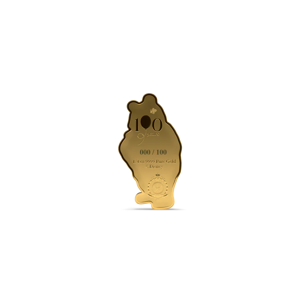 Winnie the Pooh - Celebrating 100 Years 1/4oz Gold Coin - Image 3